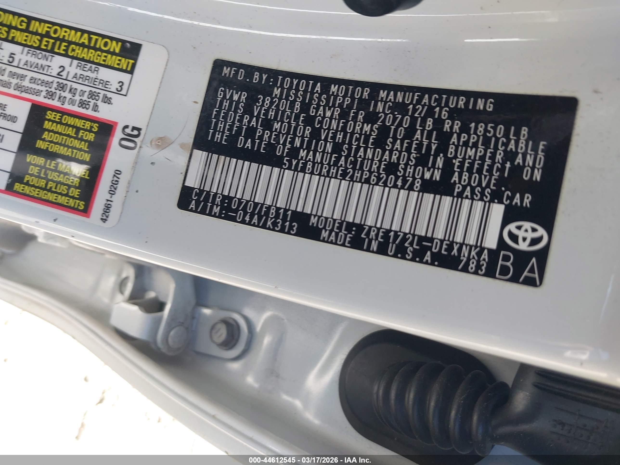 TOYOTA COROLLA image 9