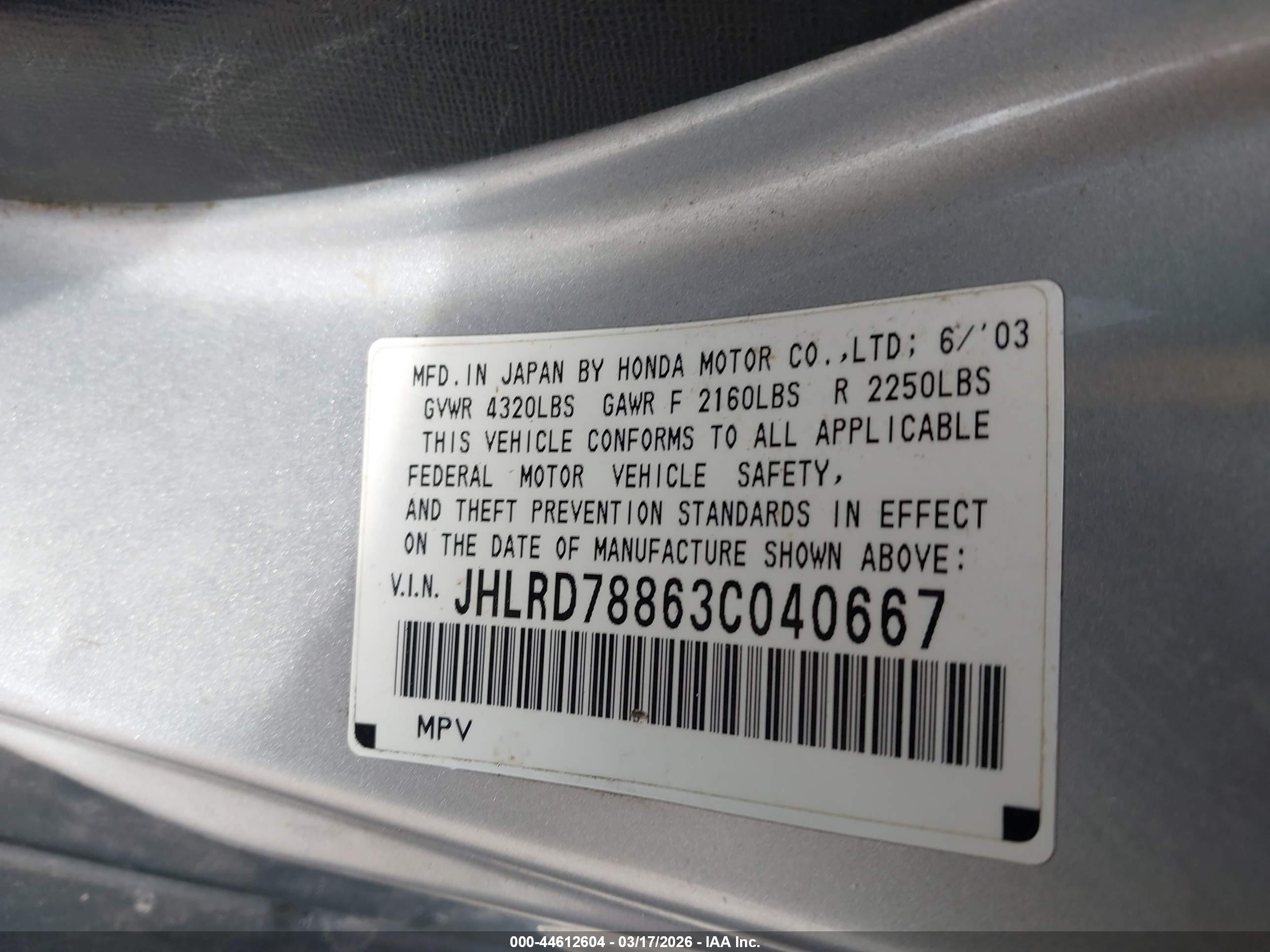 HONDA CR-V image 9