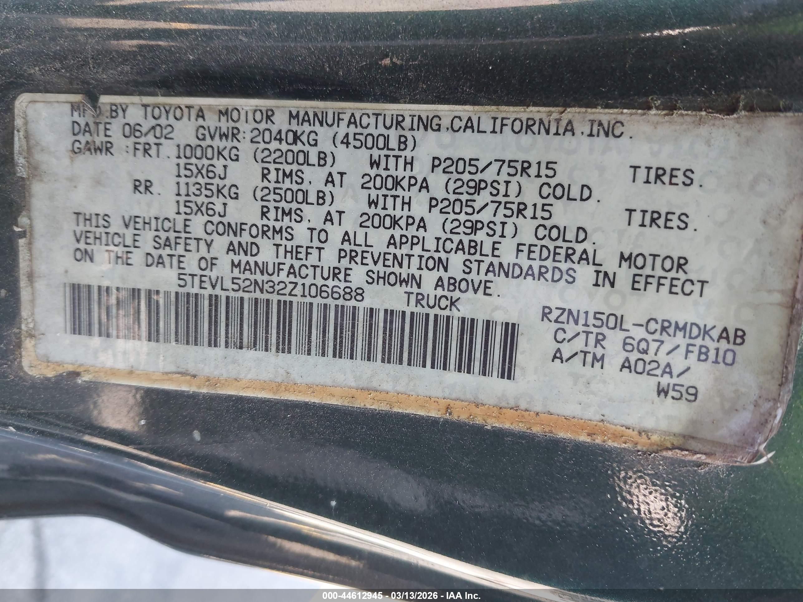 TOYOTA TACOMA image 9