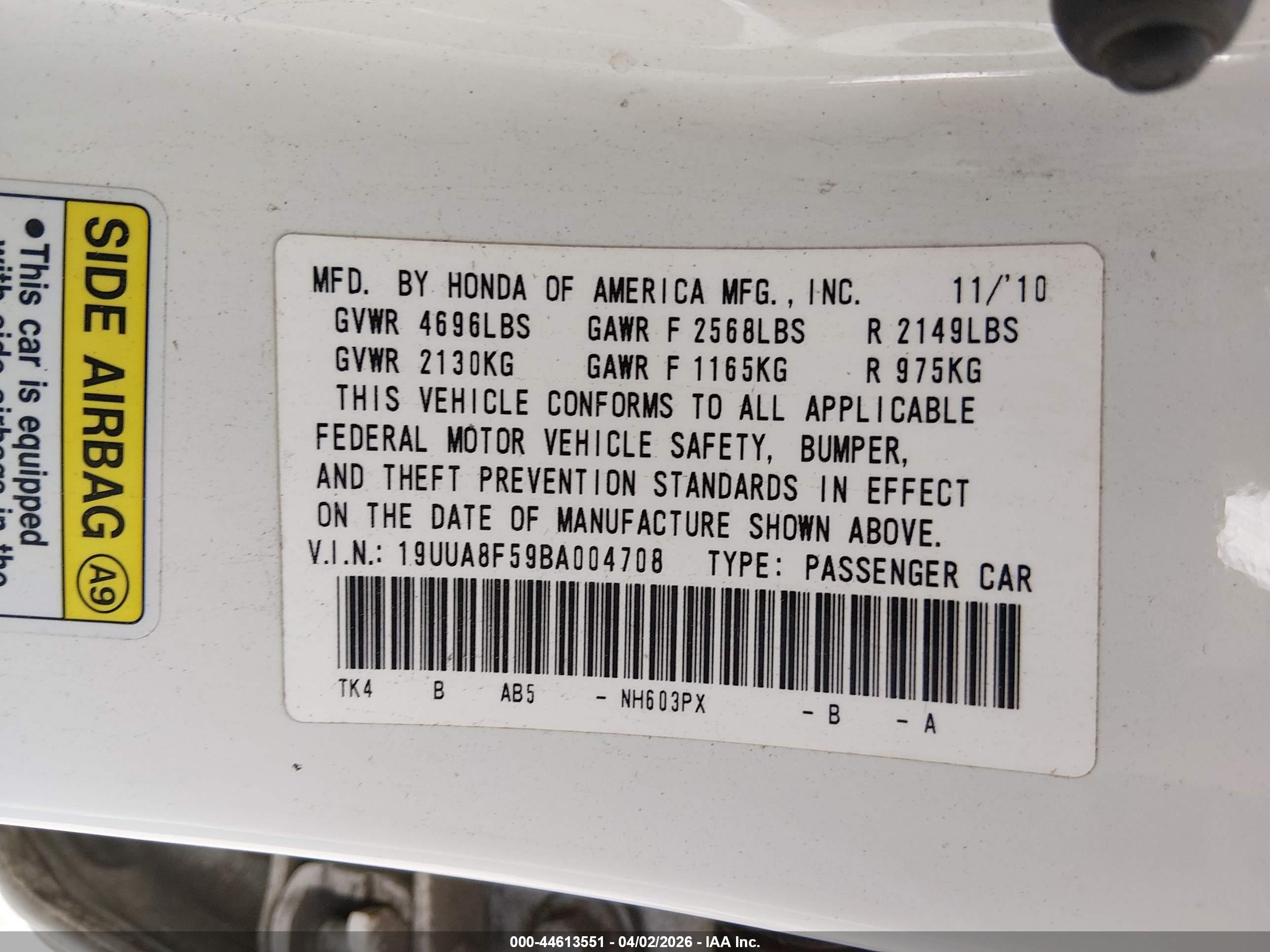 ACURA TL image 9
