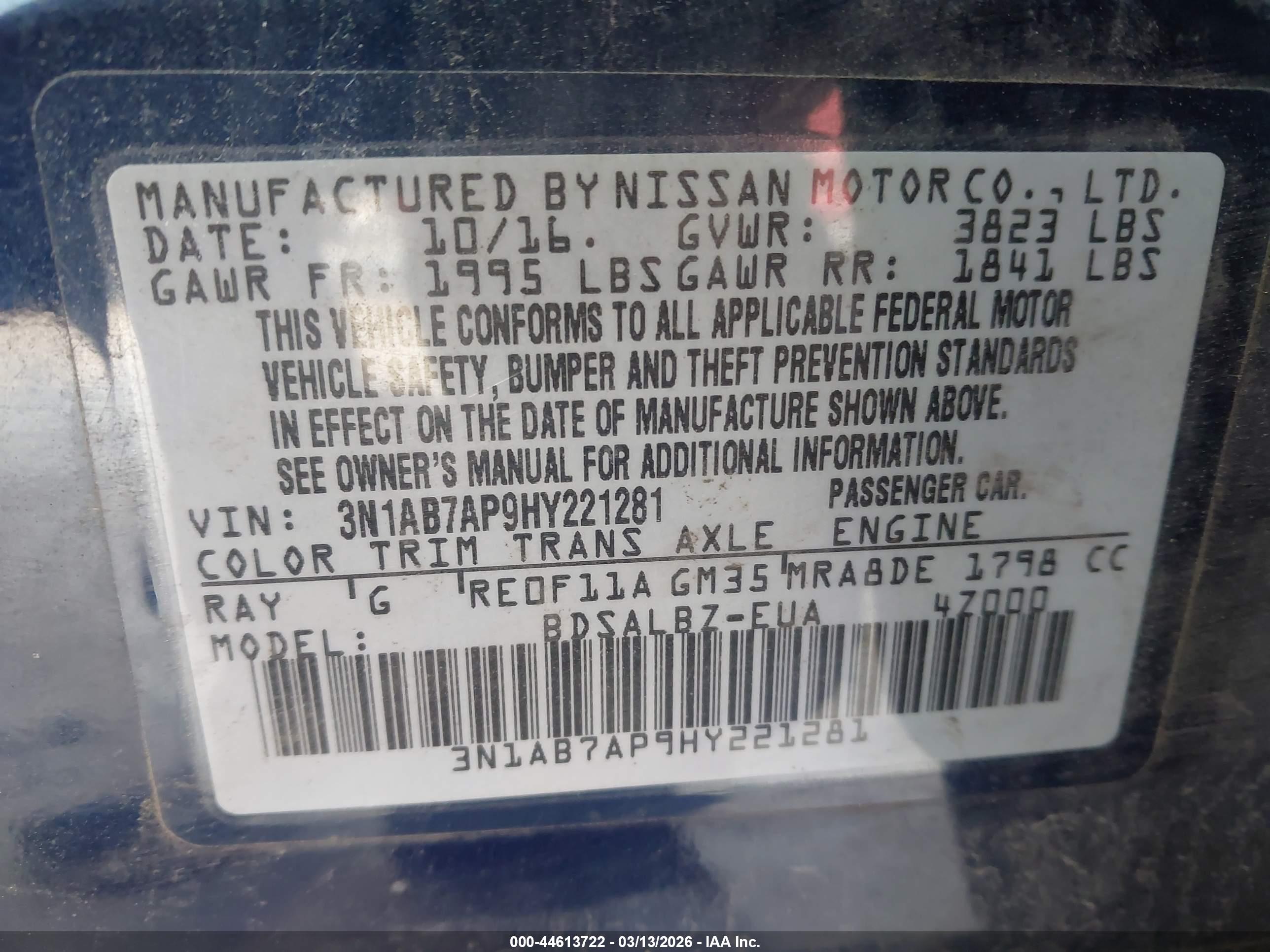 NISSAN SENTRA image 9