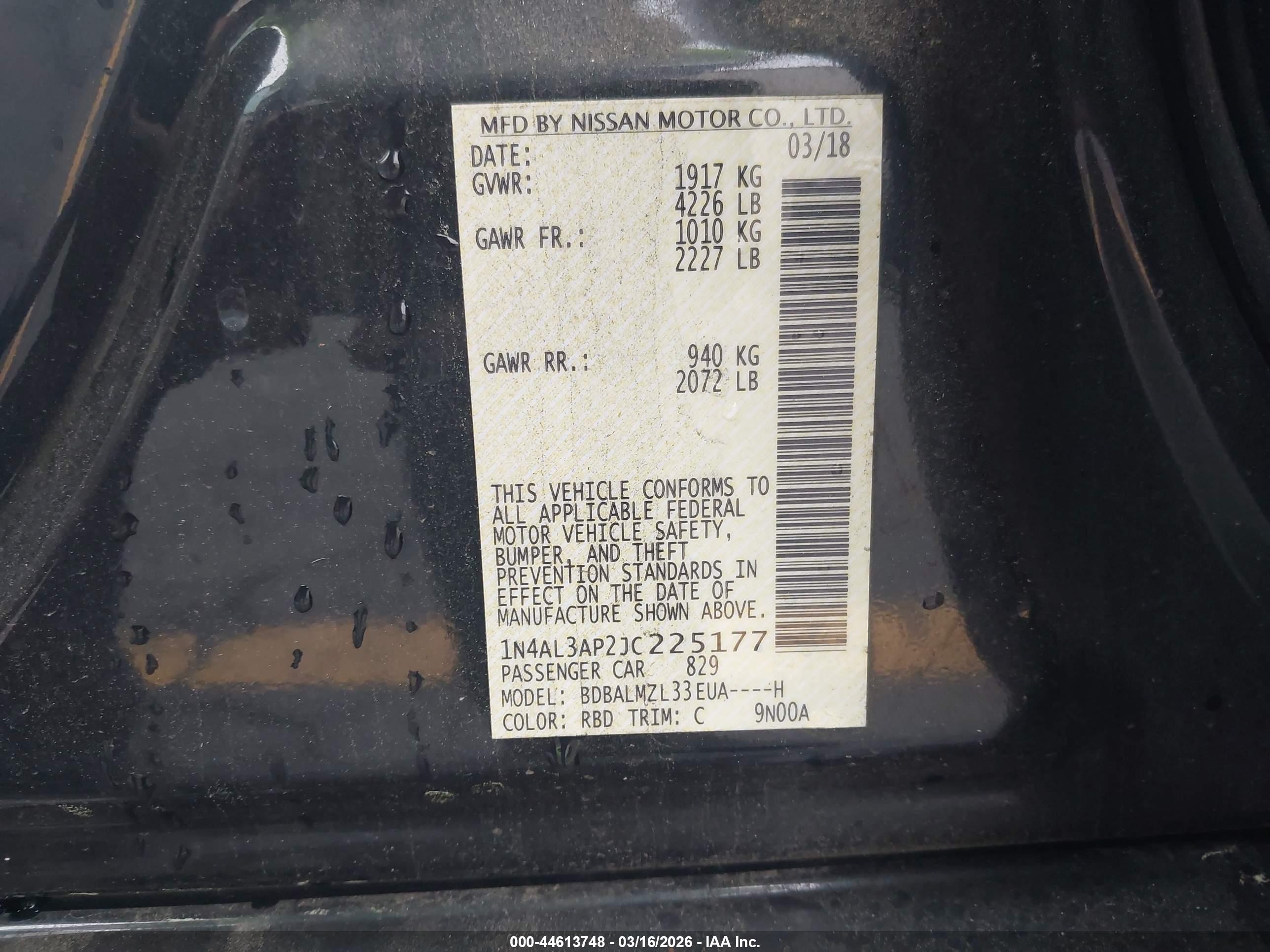 NISSAN ALTIMA image 9