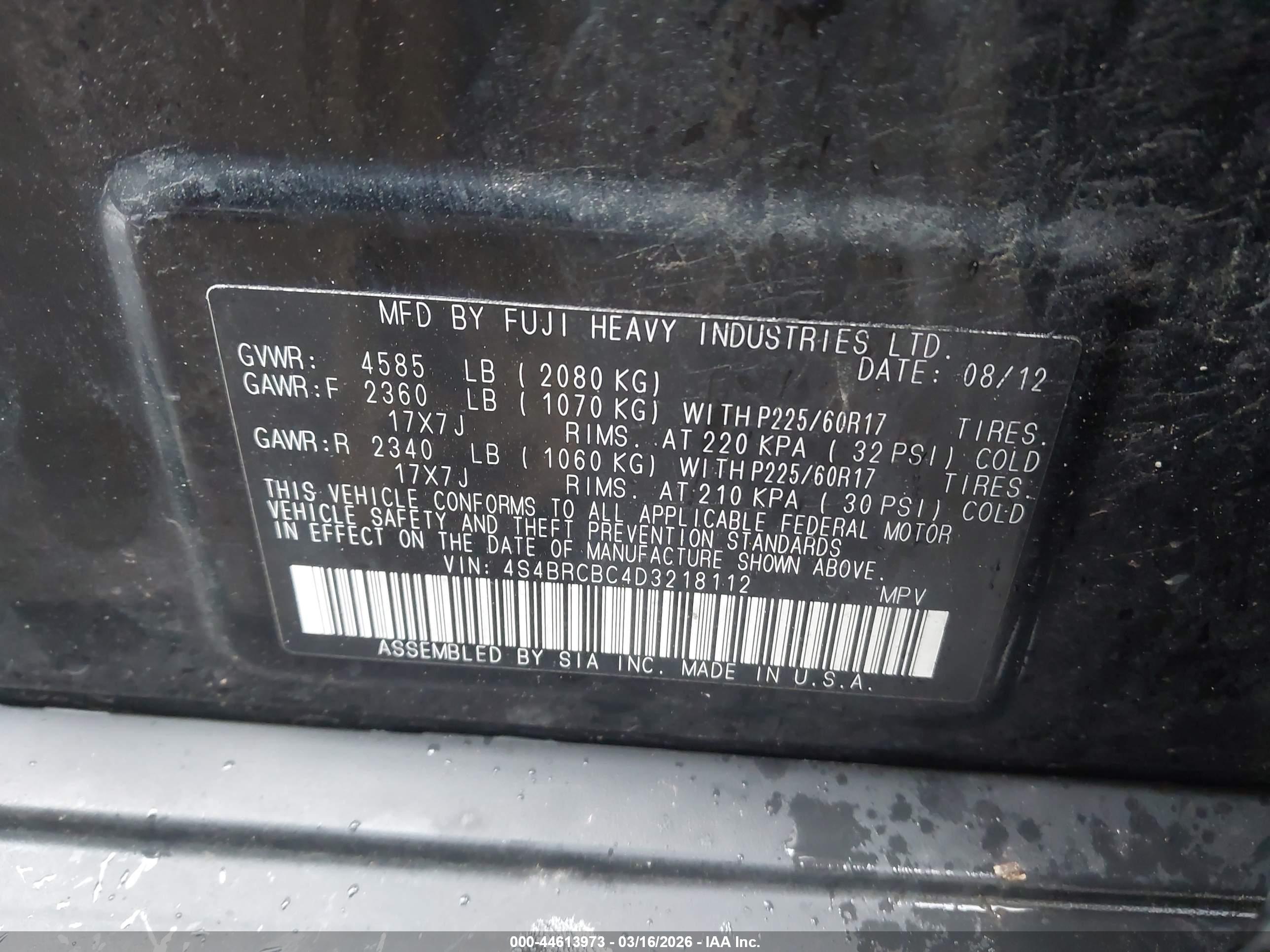 SUBARU OUTBACK image 9