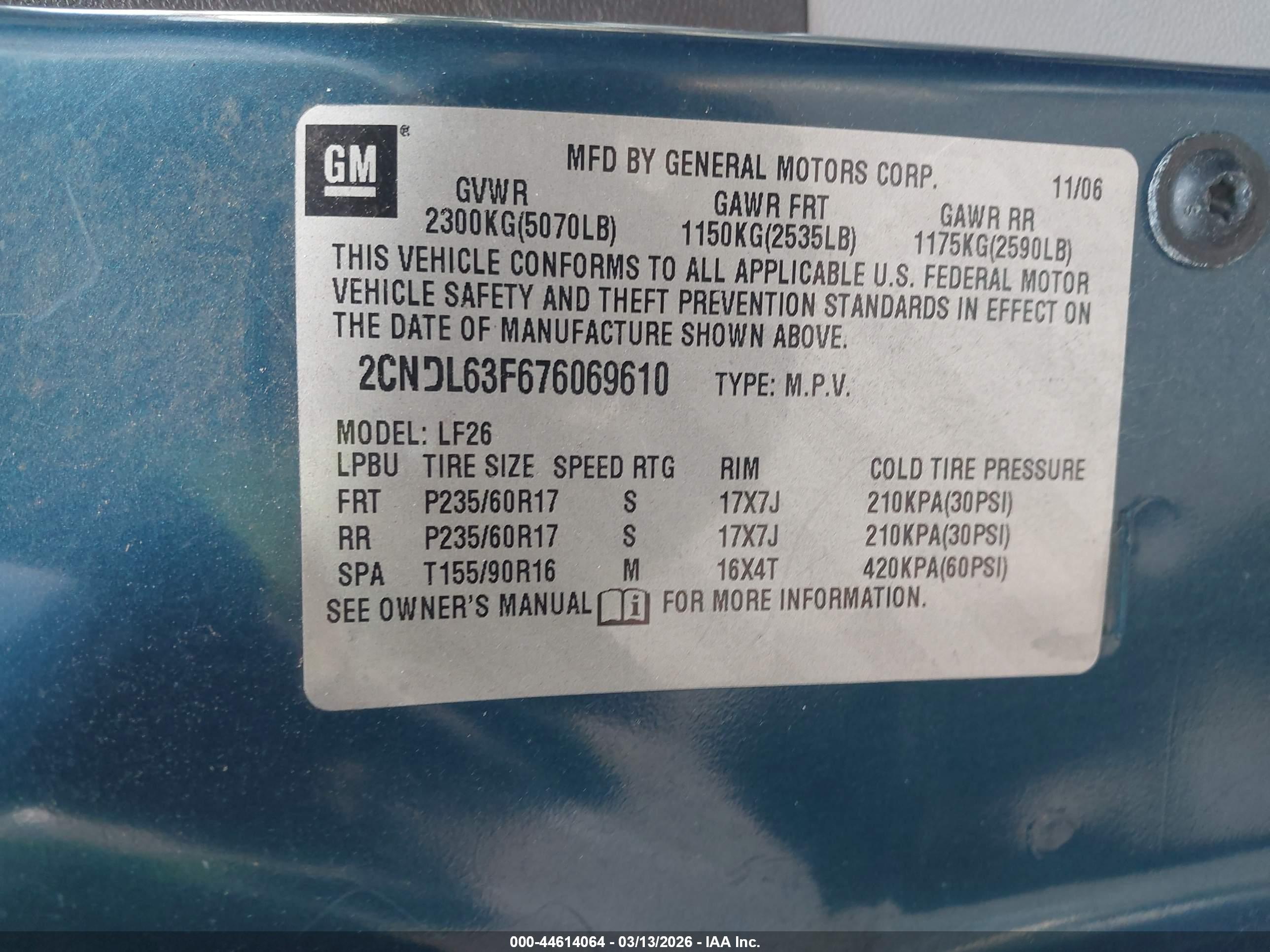 CHEVROLET EQUINOX image 9