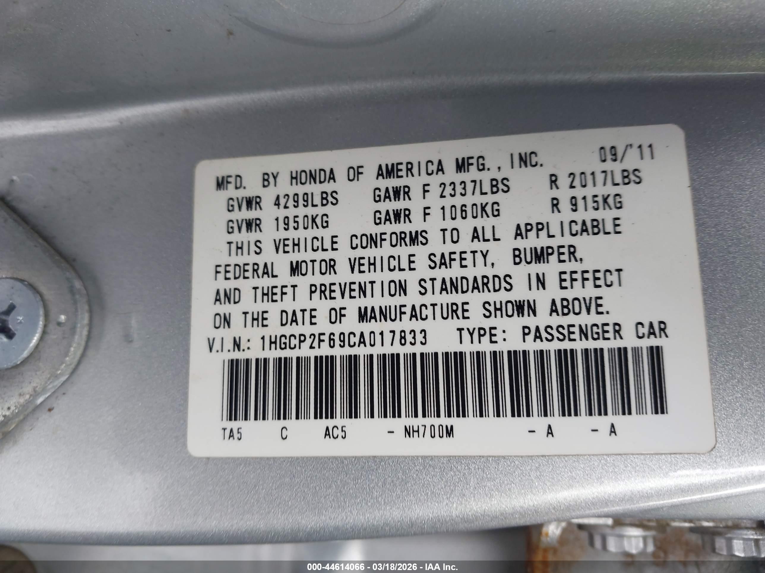 HONDA ACCORD image 9