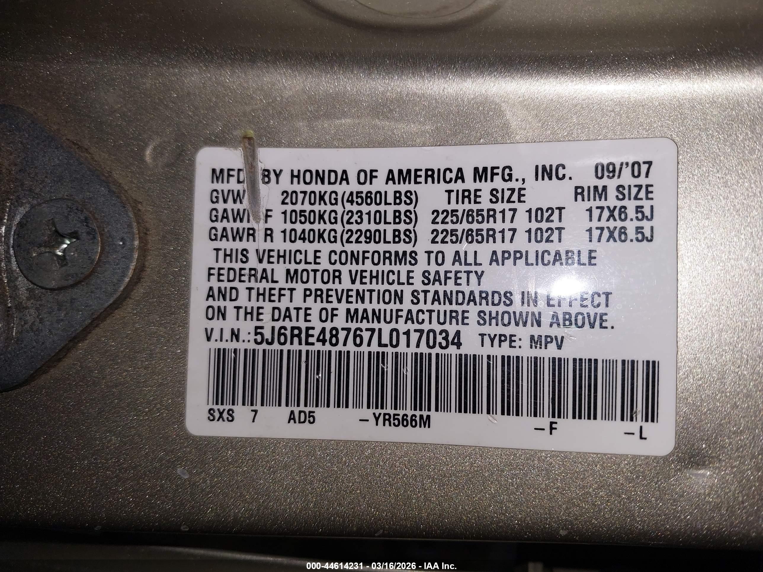 HONDA CR-V image 9