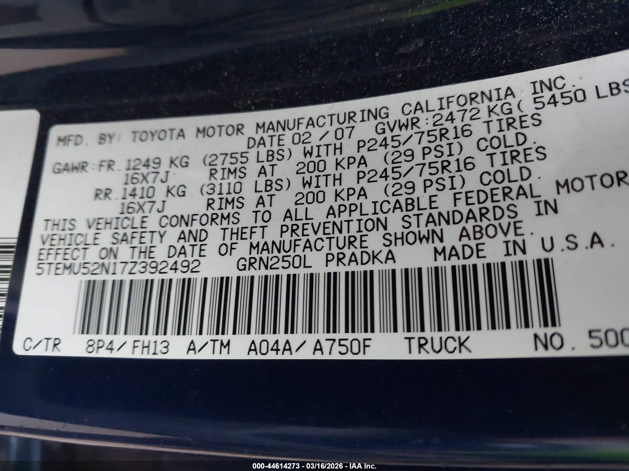 TOYOTA TACOMA image 9