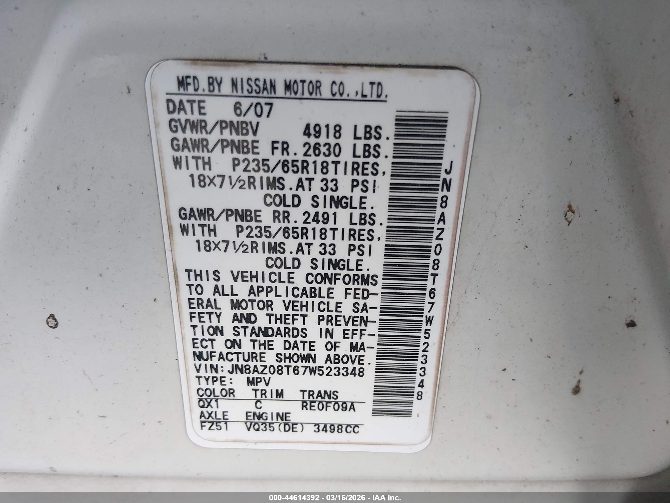 NISSAN MURANO image 9