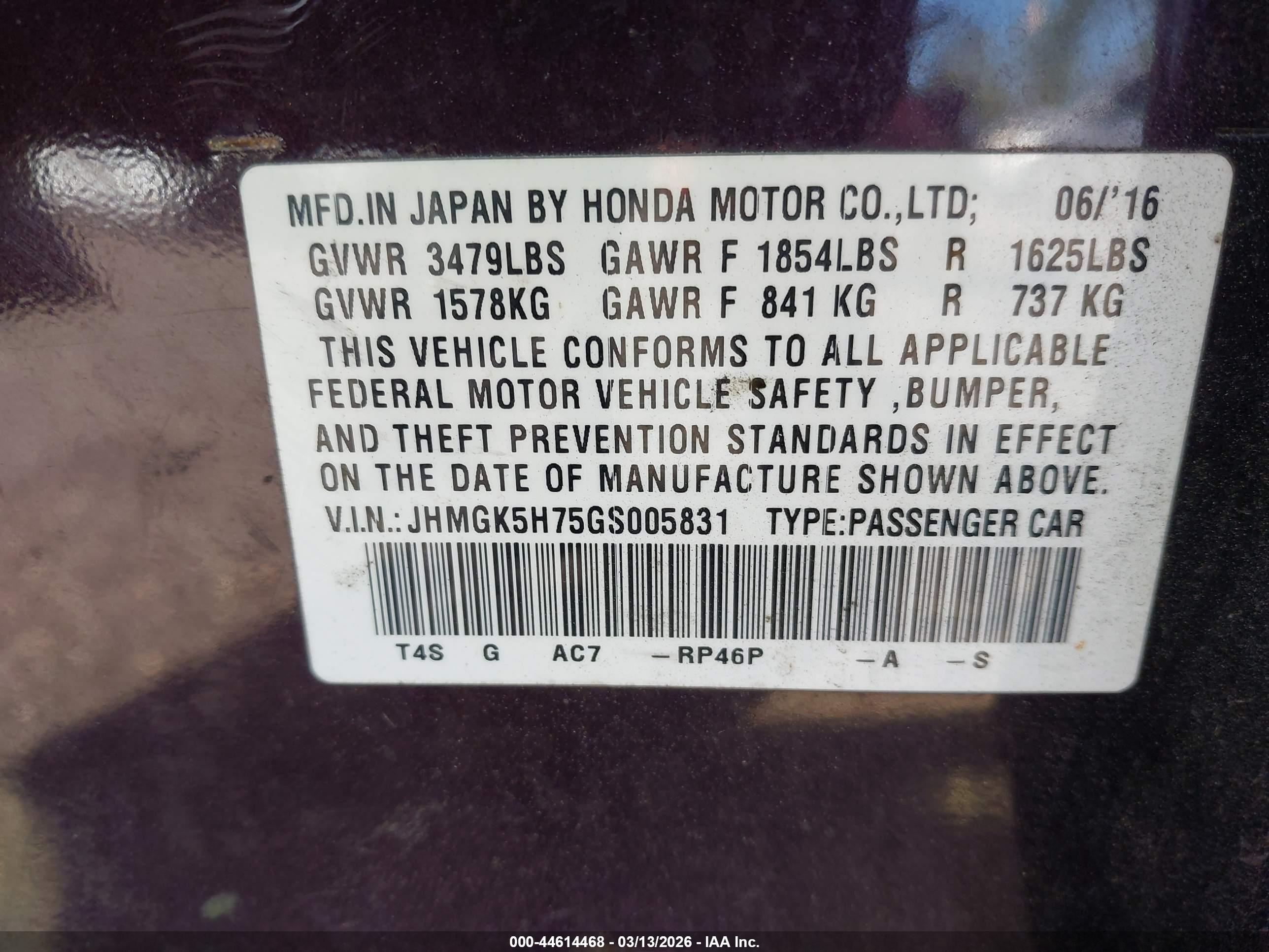 HONDA FIT image 9
