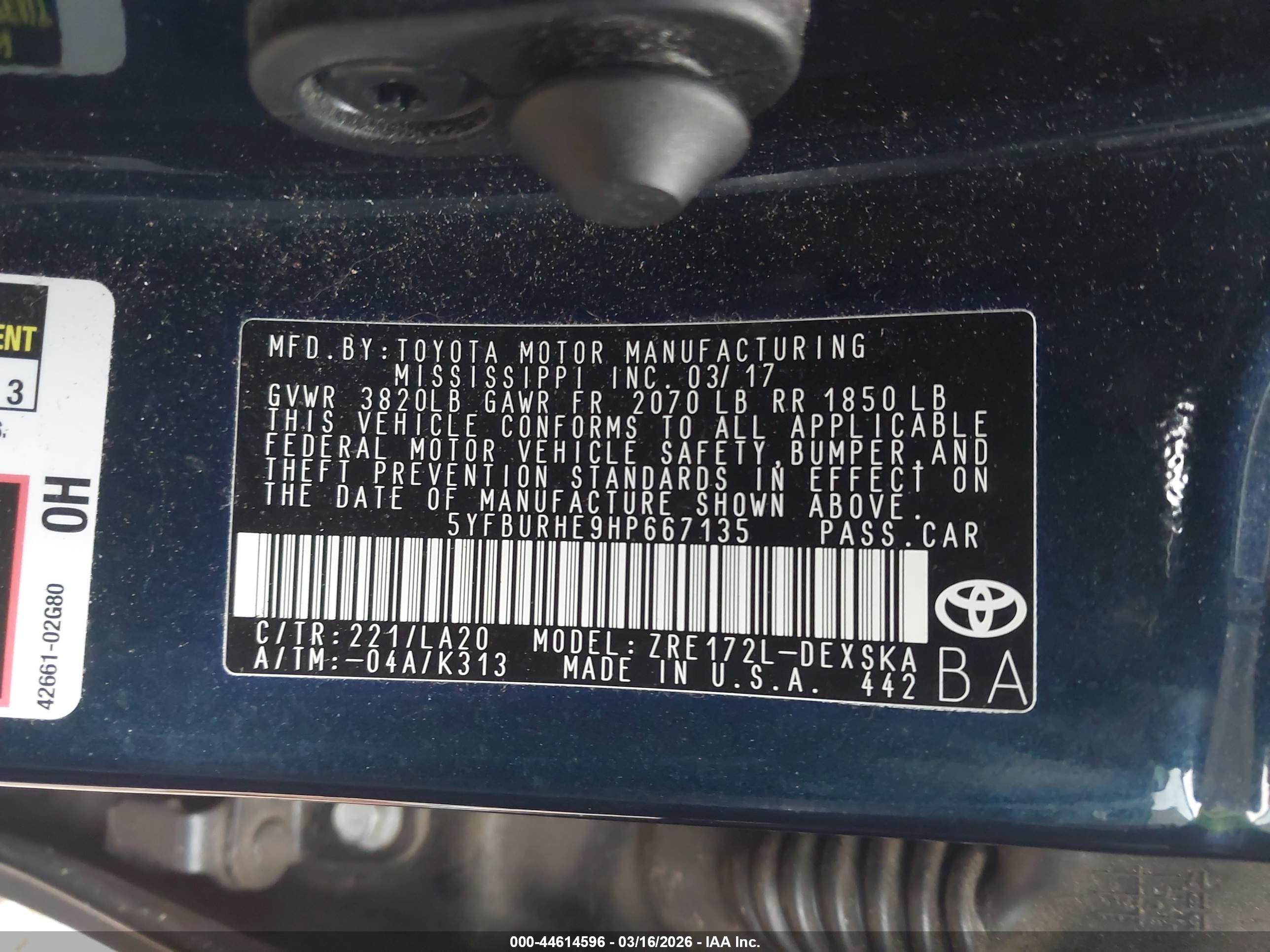 TOYOTA COROLLA image 9