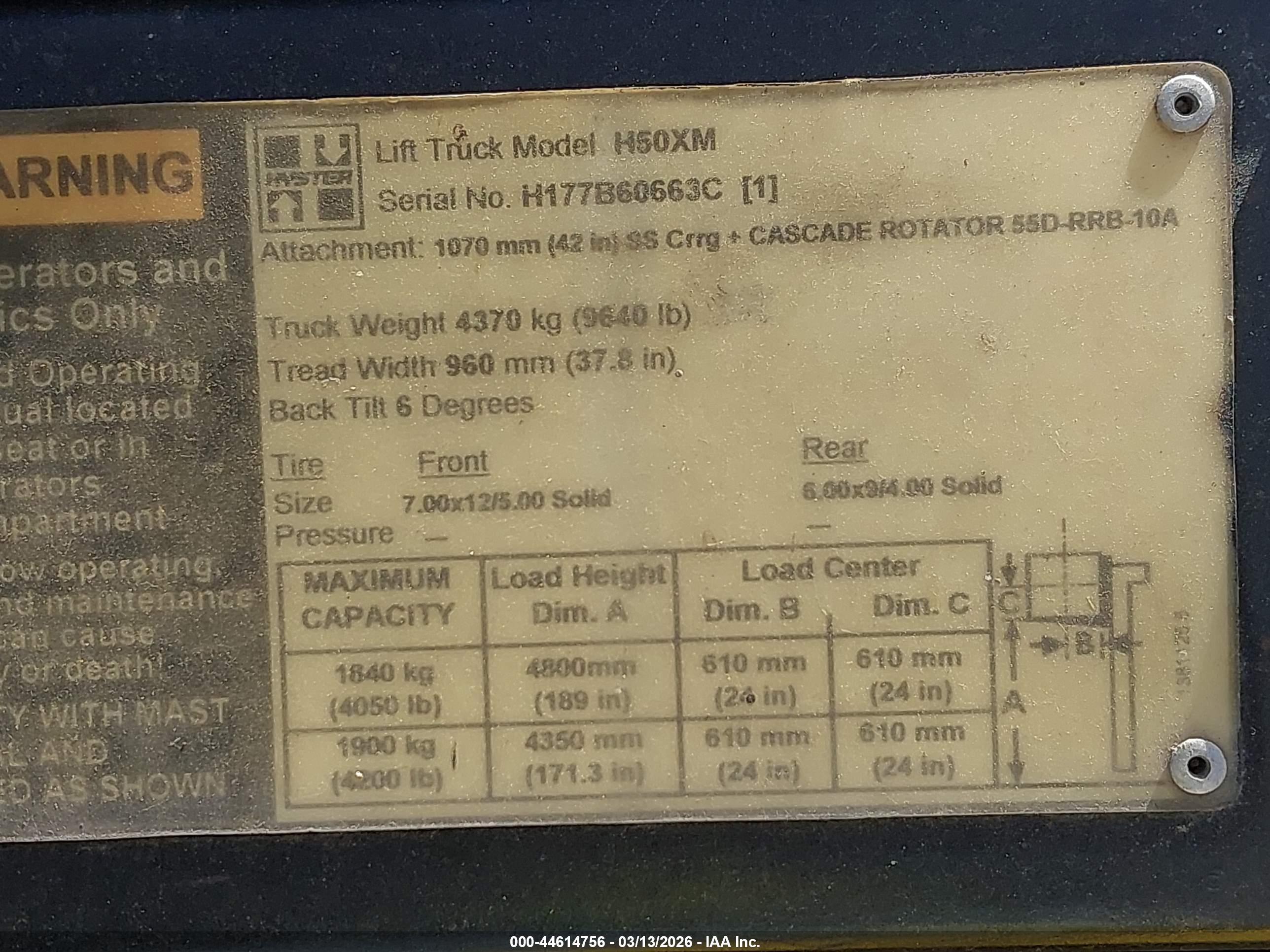 HYSTER H50XM image 9