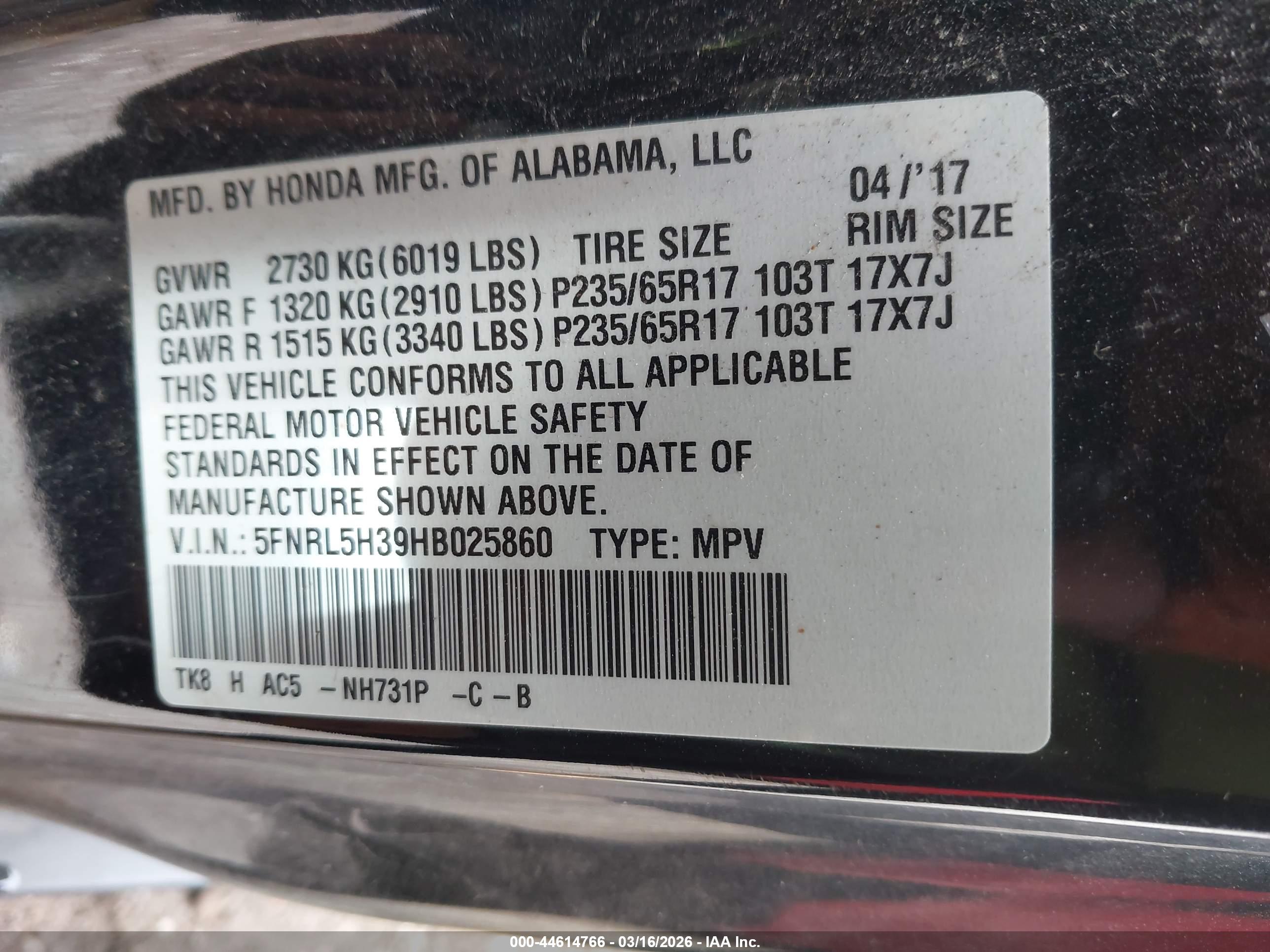 HONDA ODYSSEY image 9