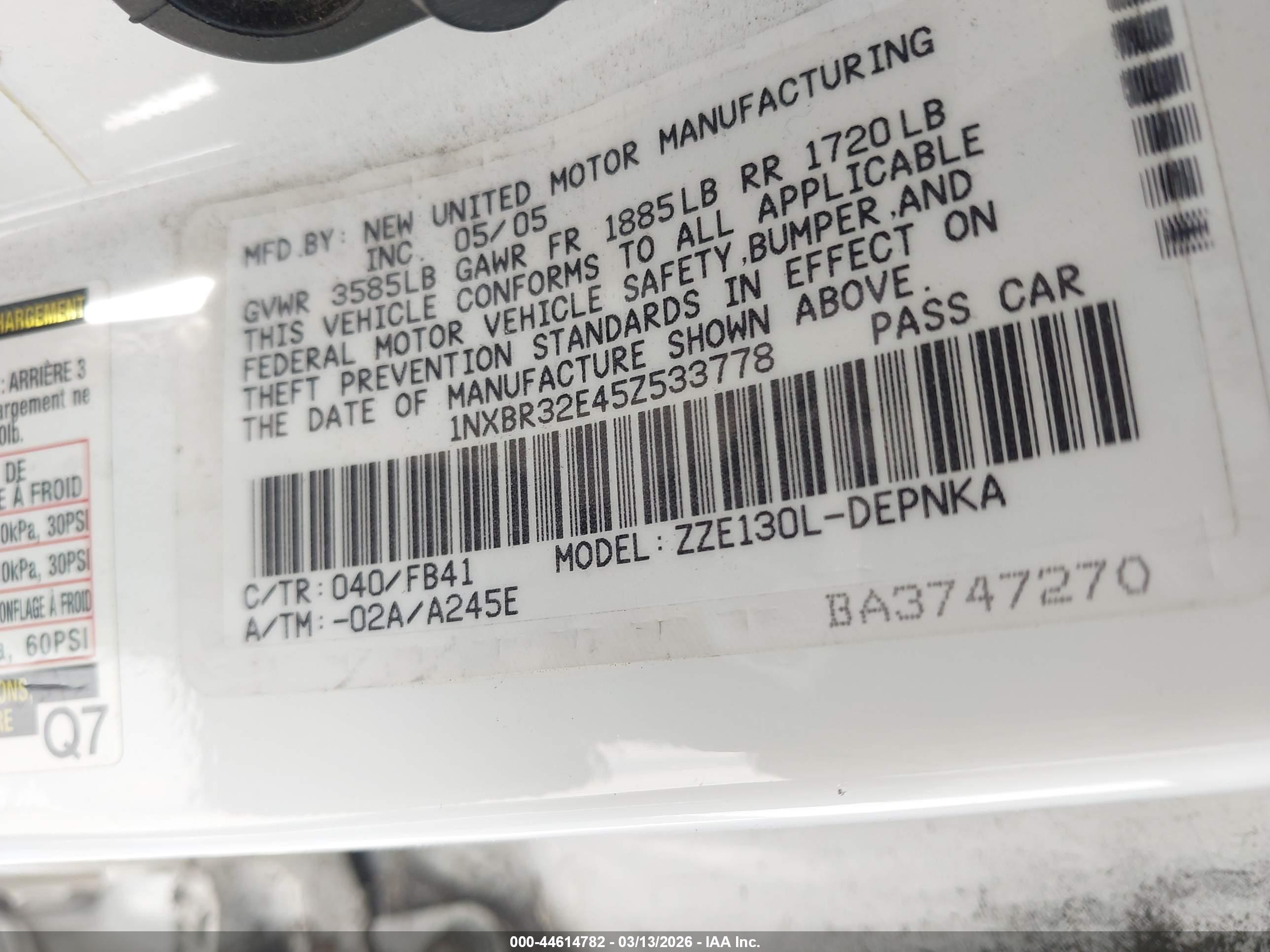 TOYOTA COROLLA image 9