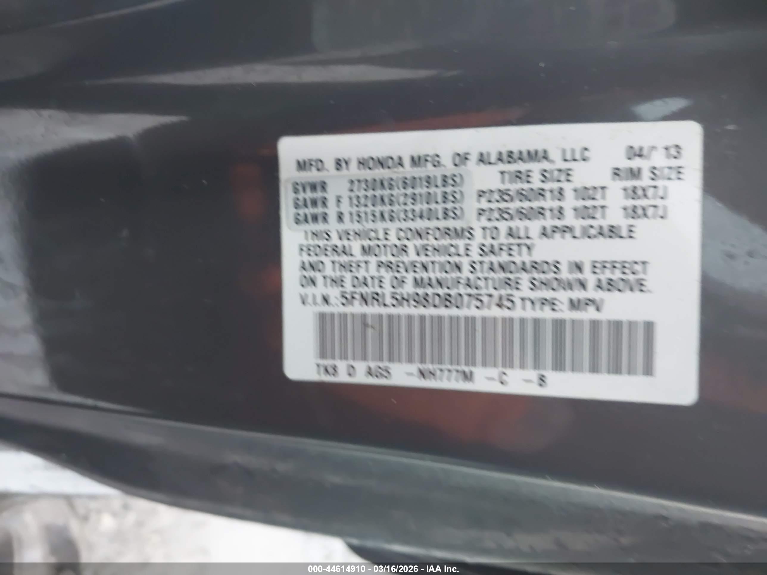 HONDA ODYSSEY image 9