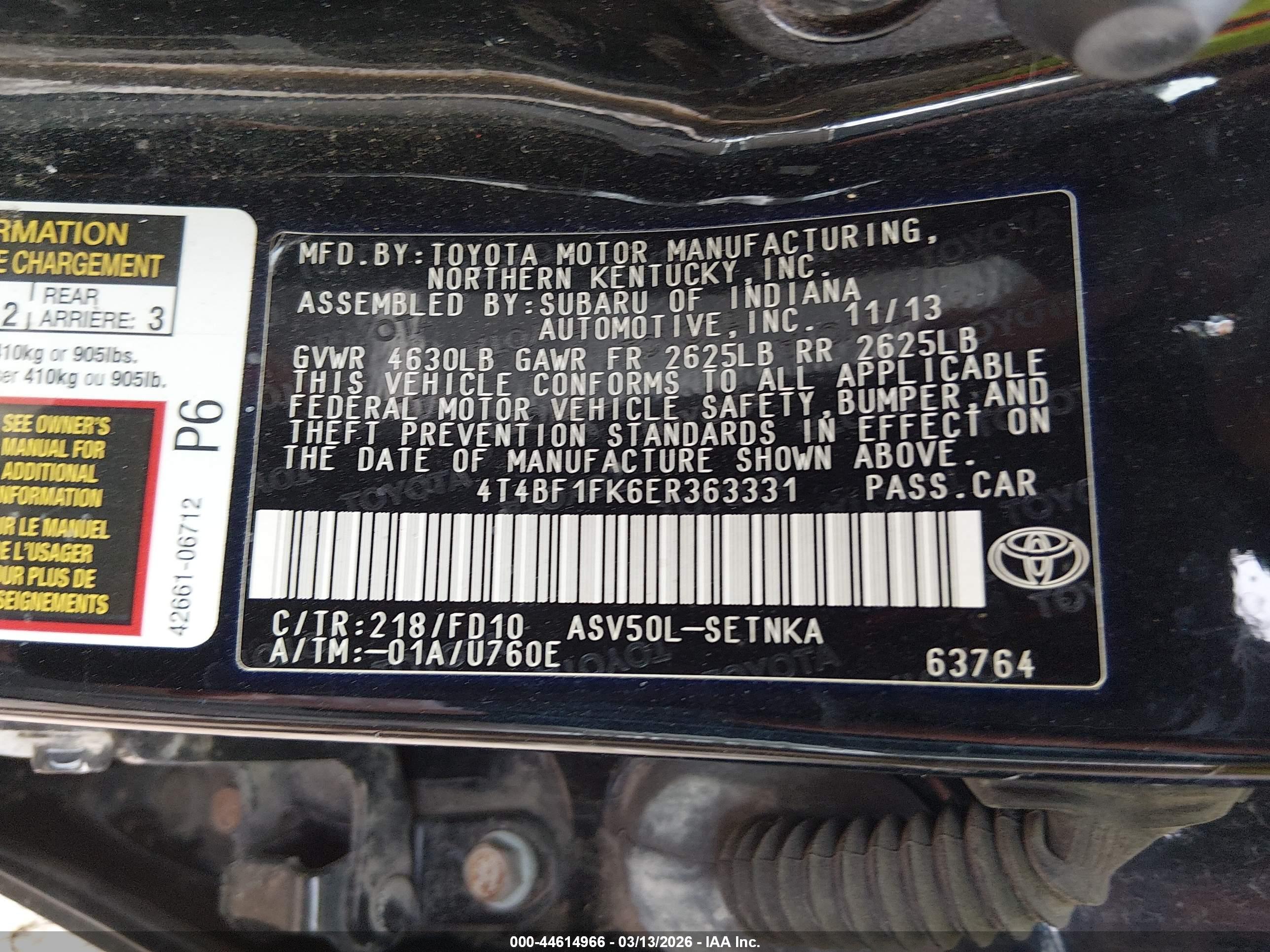 TOYOTA CAMRY image 9