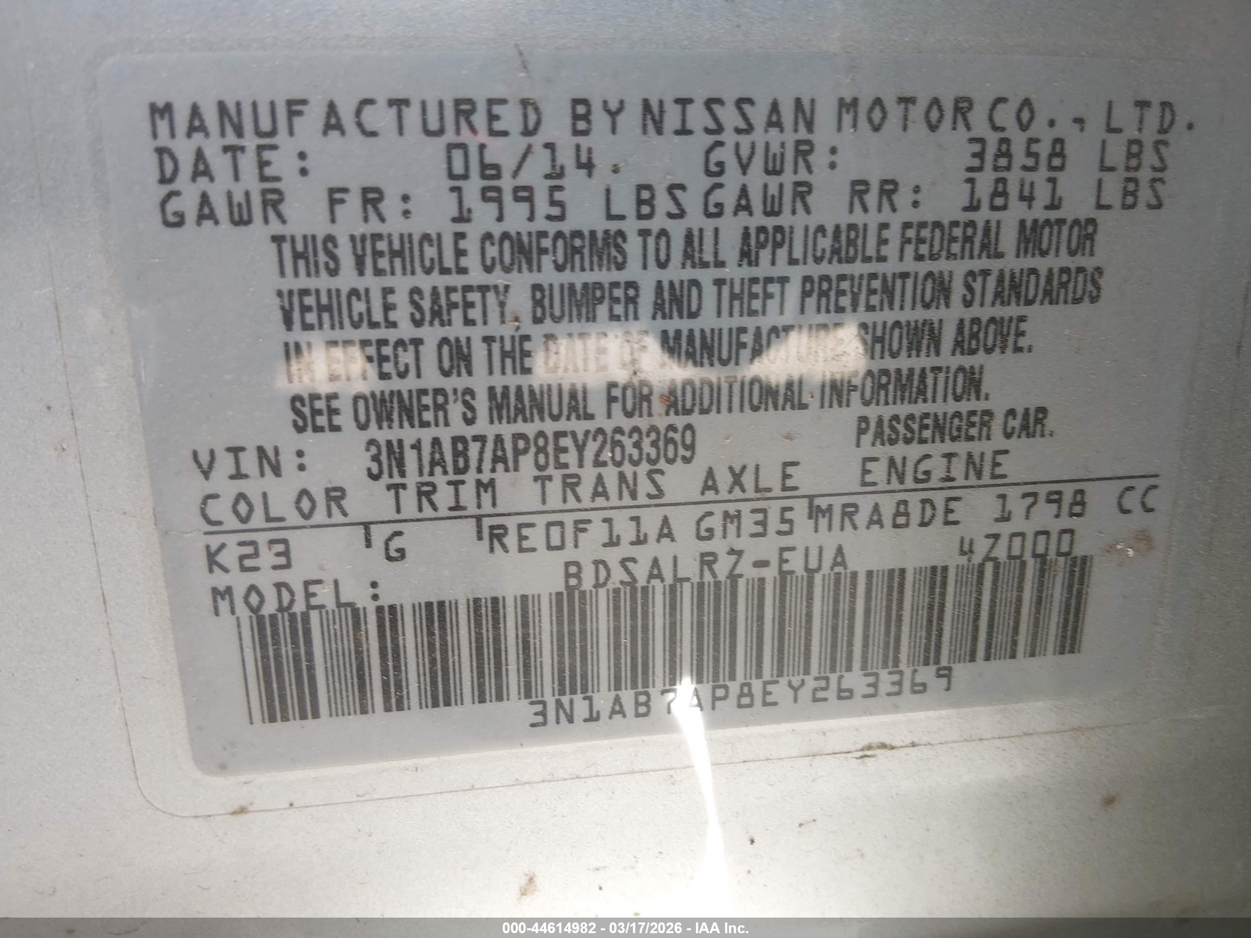 NISSAN SENTRA image 9