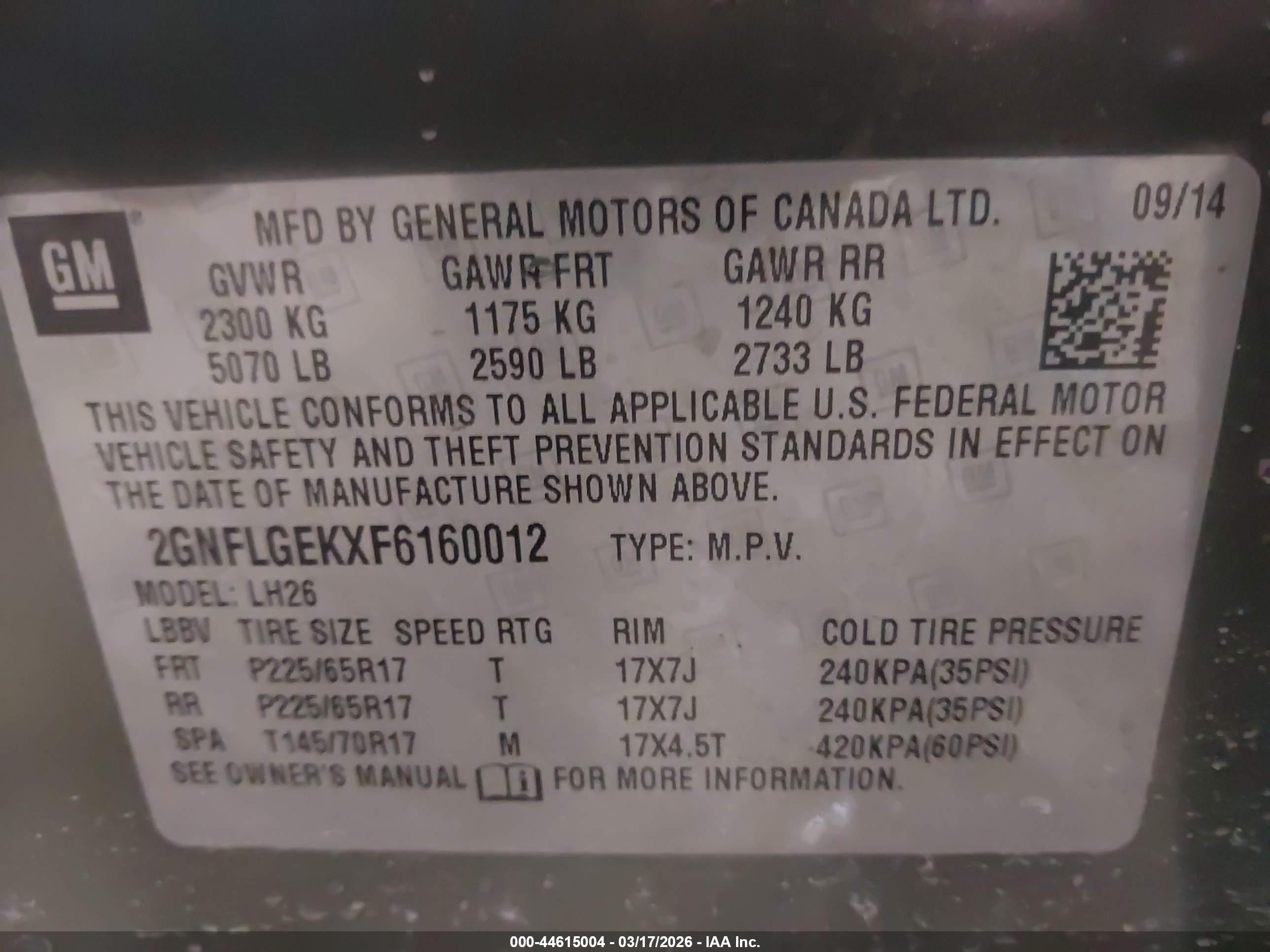 CHEVROLET EQUINOX image 9