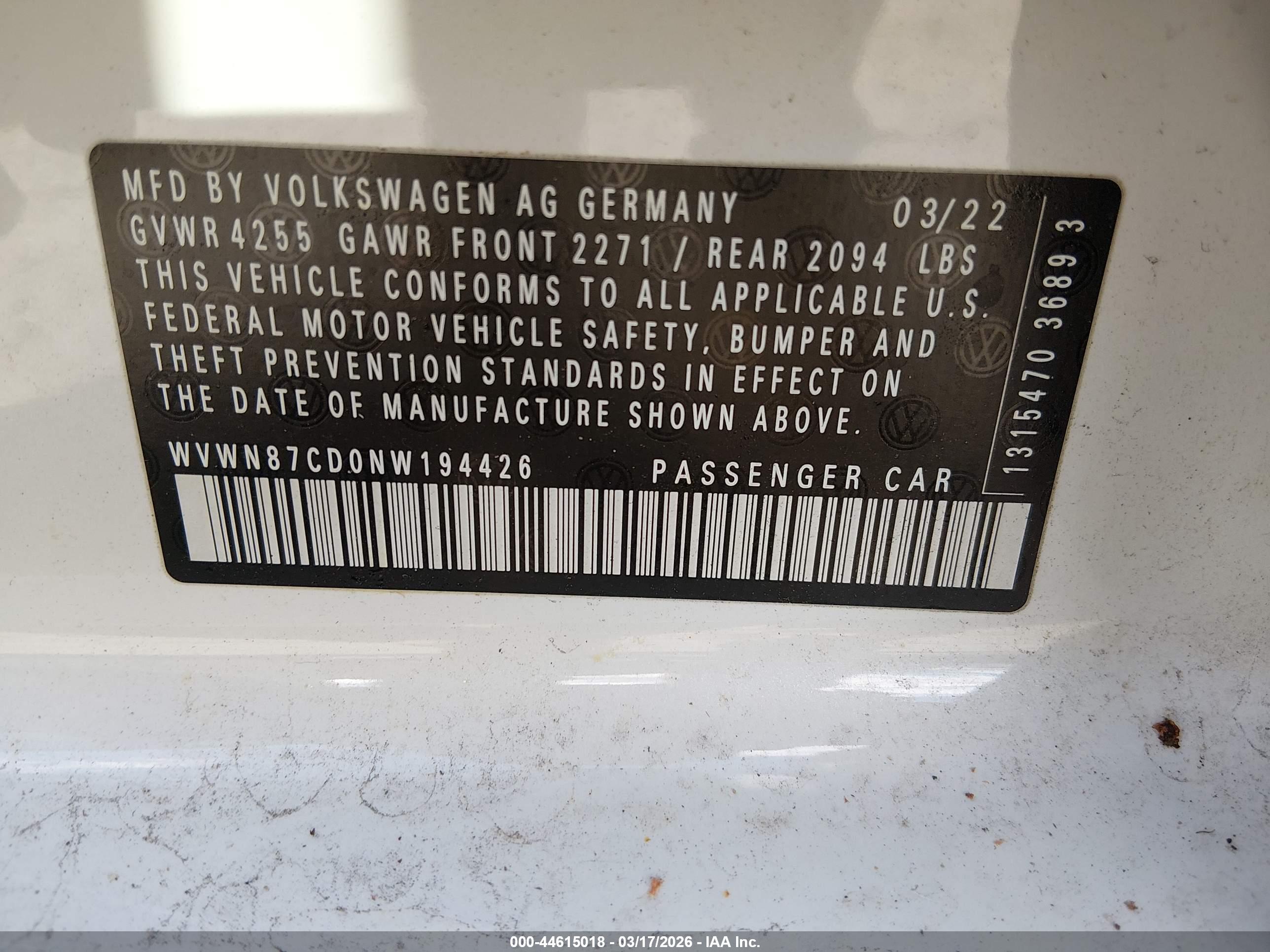 VOLKSWAGEN GOLF image 9