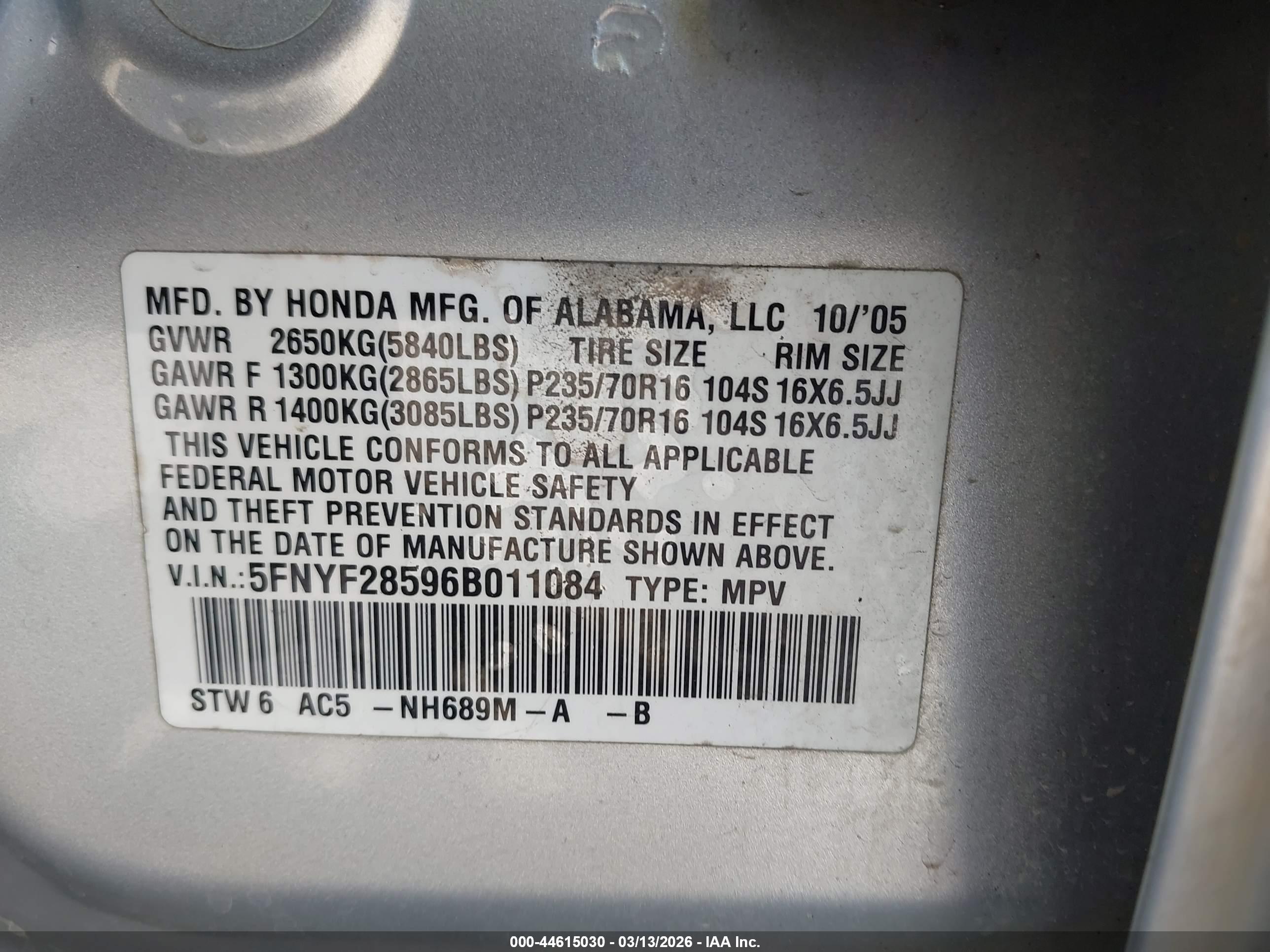 HONDA PILOT image 9