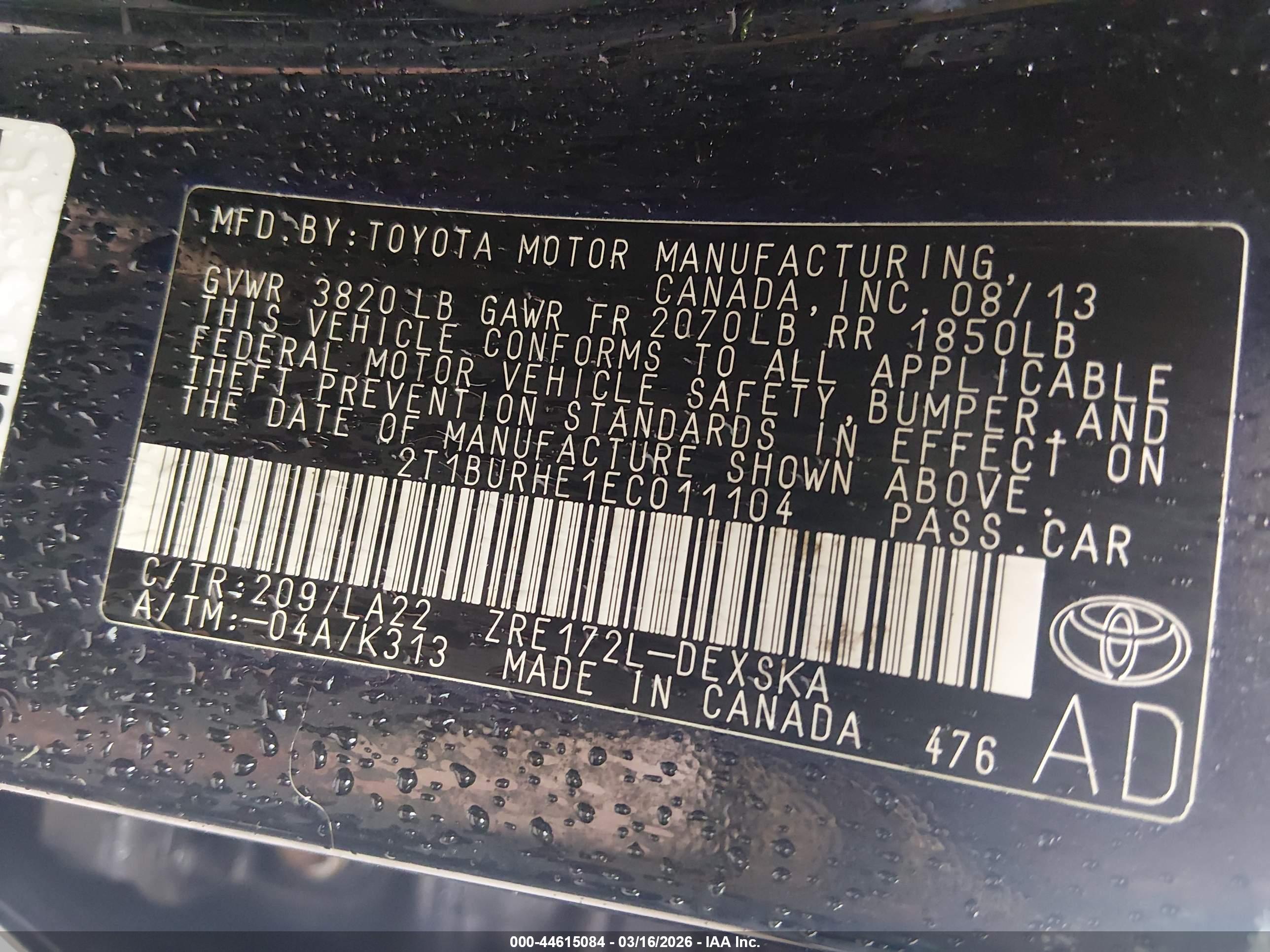 TOYOTA COROLLA image 9