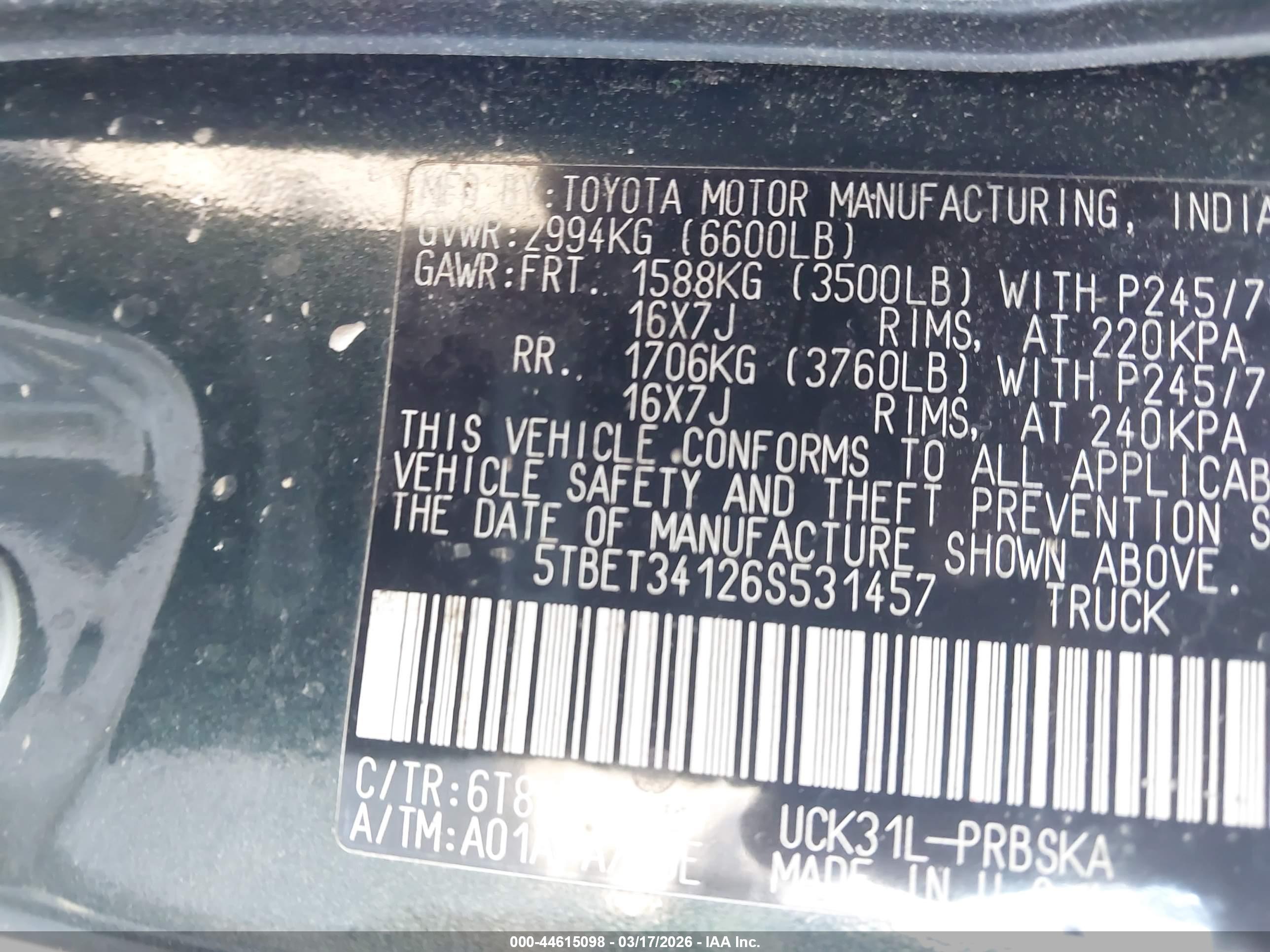 TOYOTA TUNDRA image 9