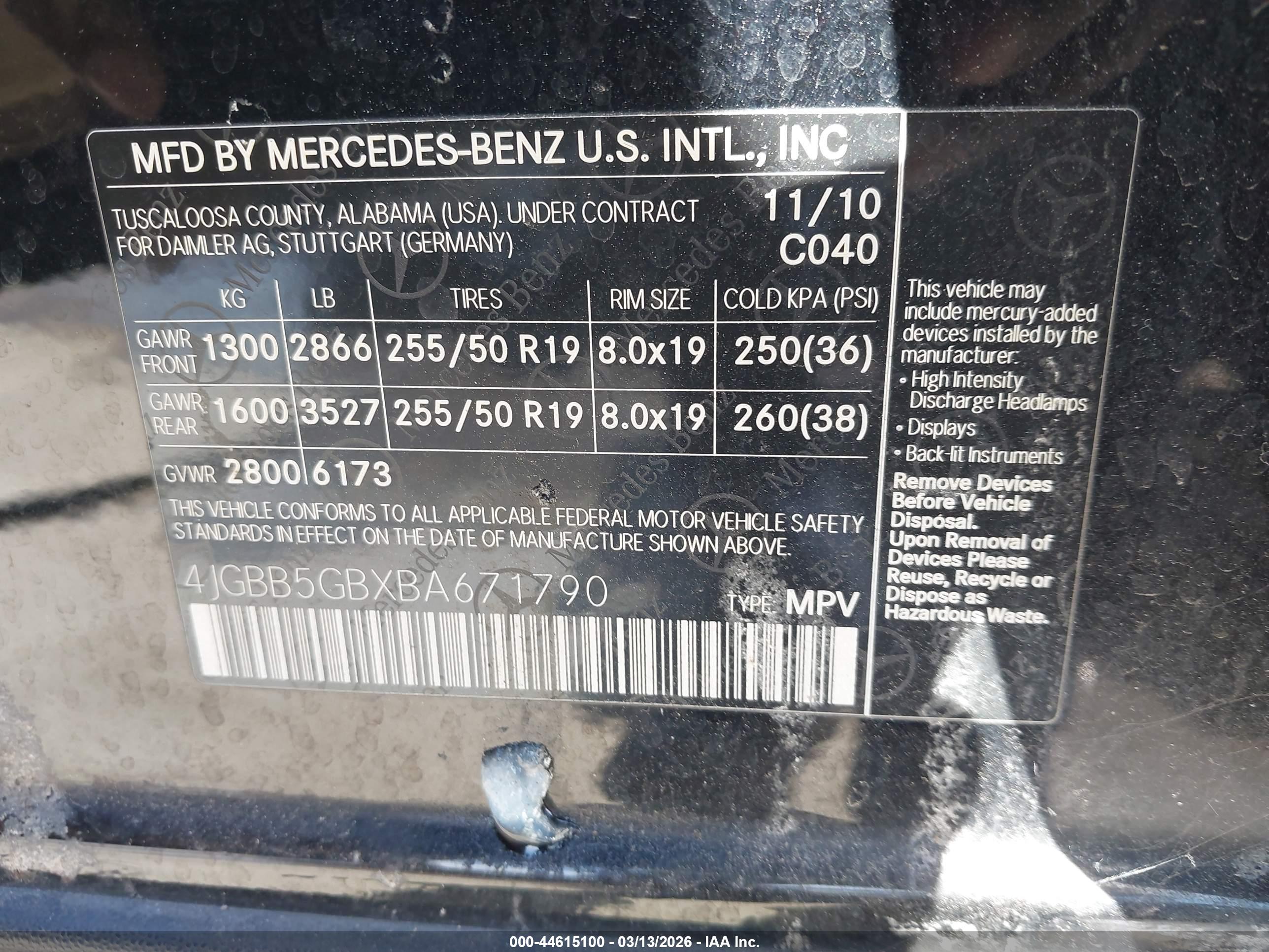 MERCEDES-BENZ ML image 9