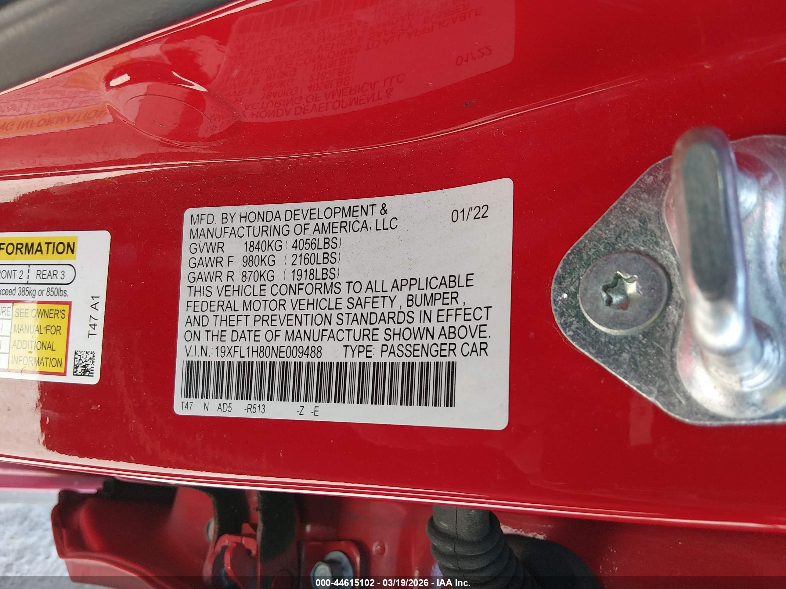 HONDA CIVIC image 9