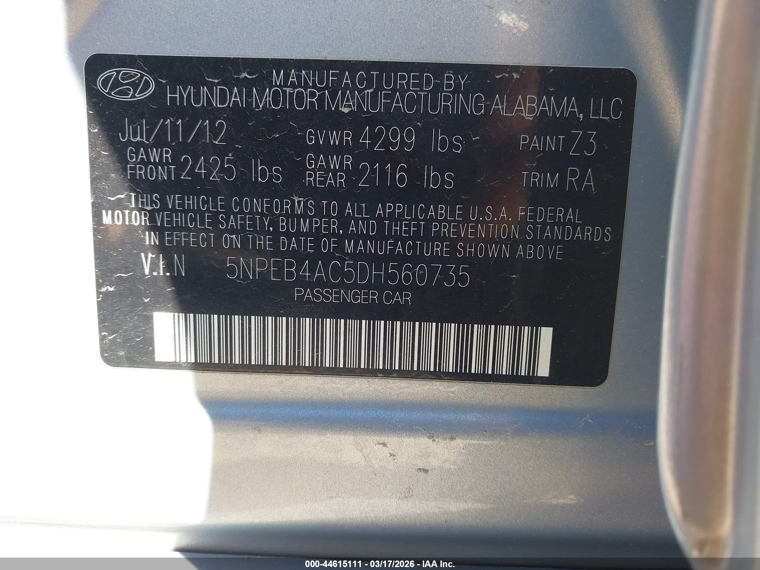 HYUNDAI SONATA image 9