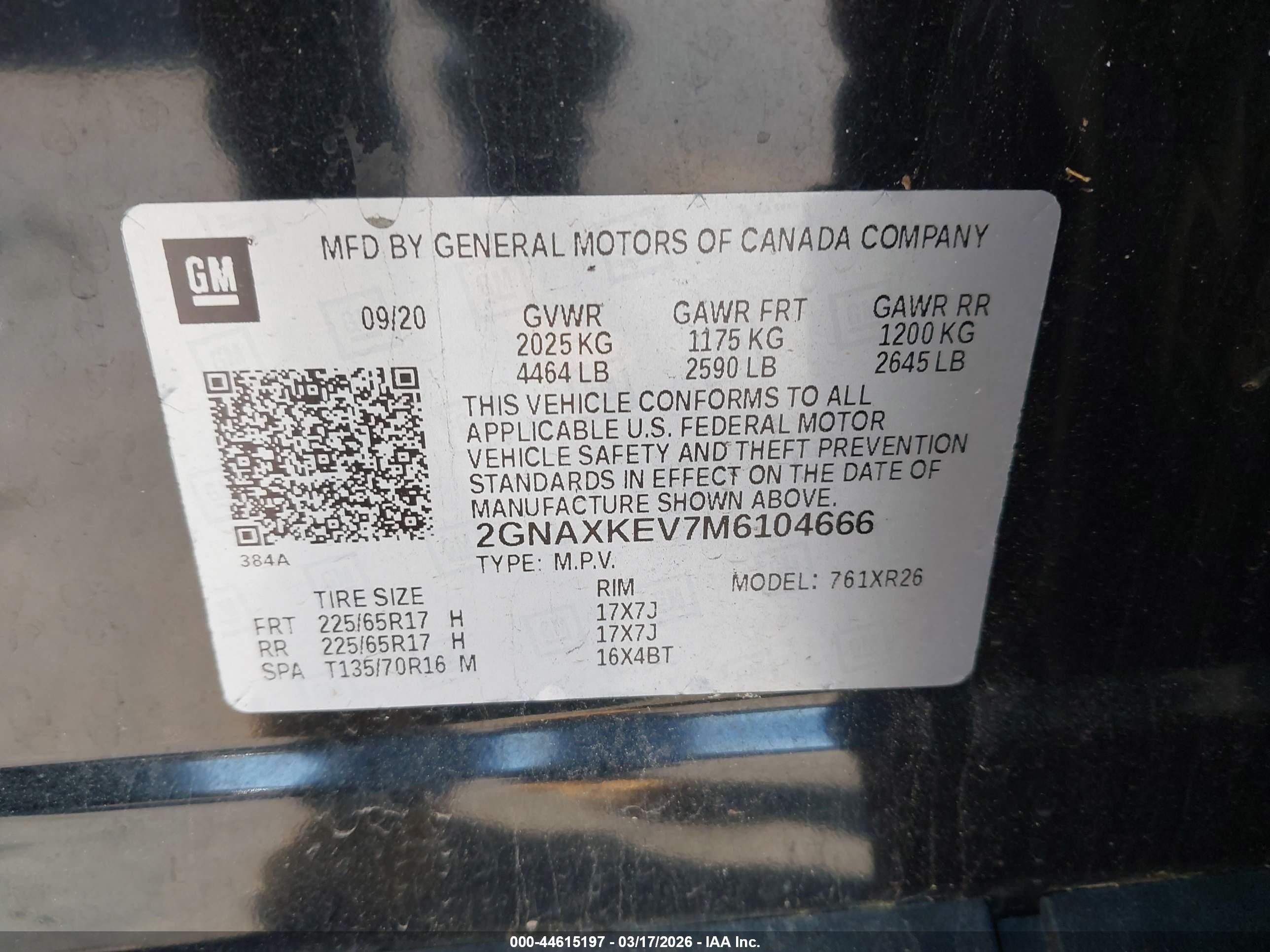 CHEVROLET EQUINOX image 9