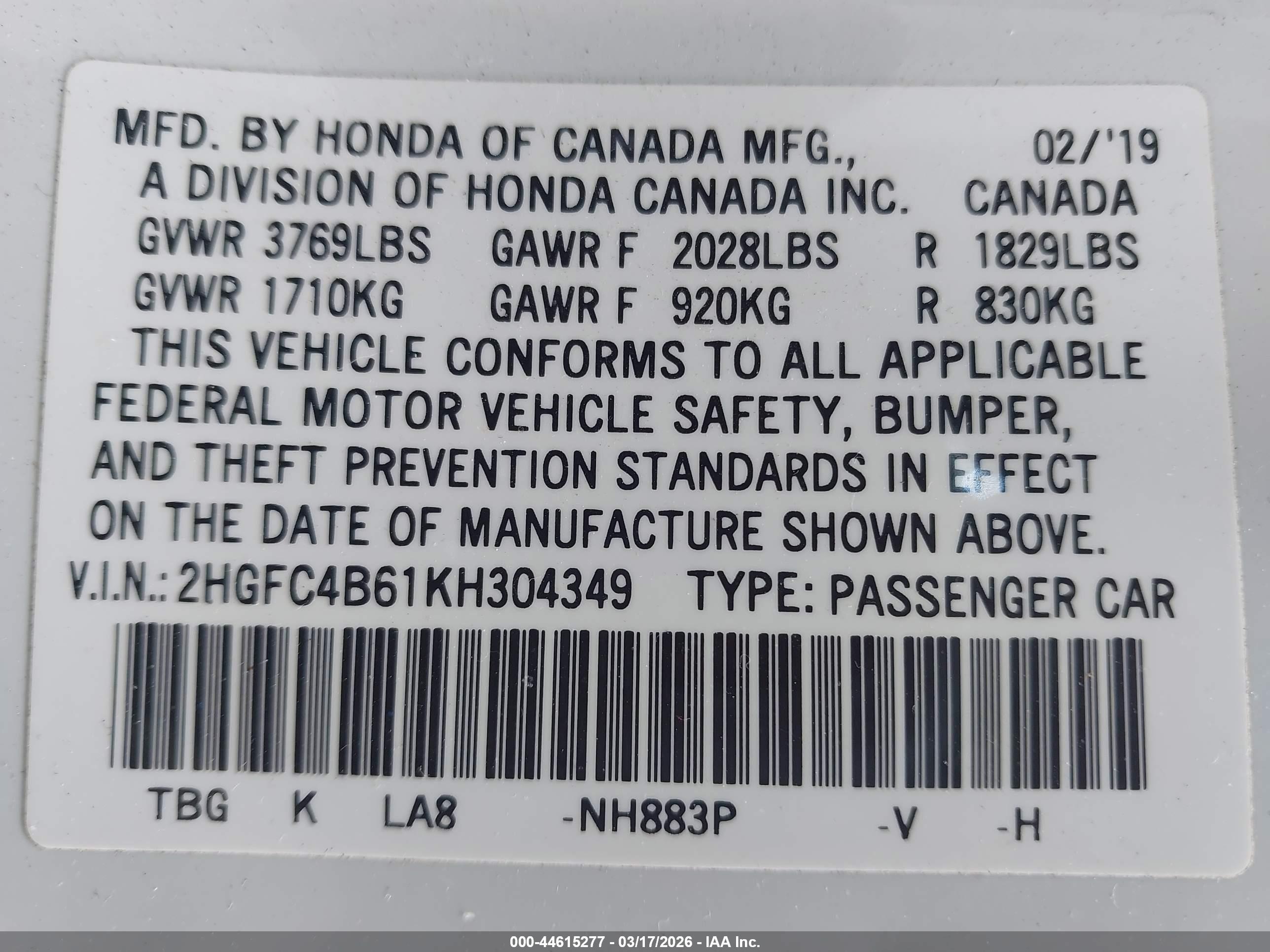 HONDA CIVIC image 9