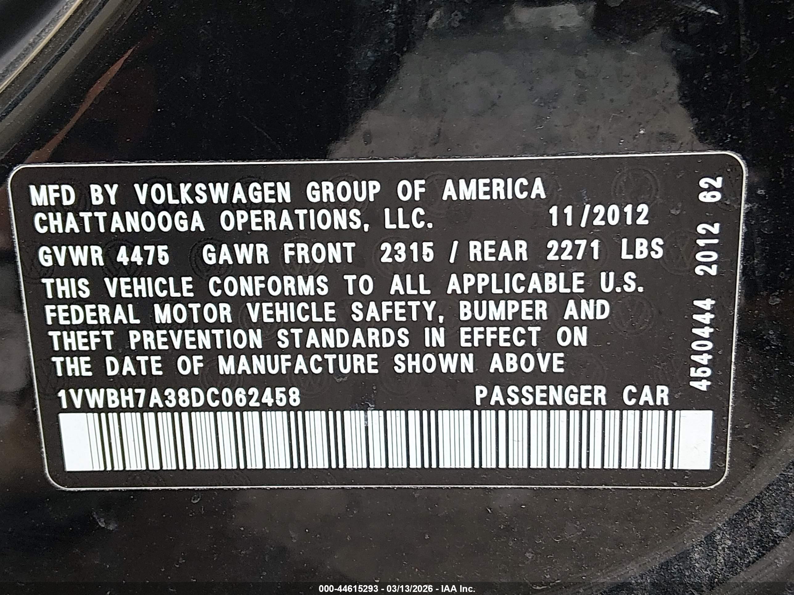 VOLKSWAGEN PASSAT image 9