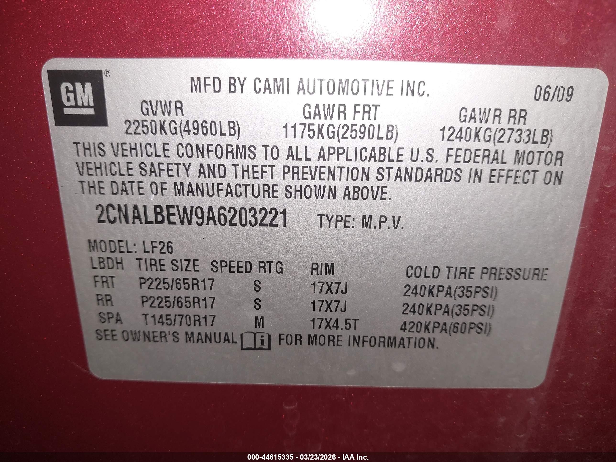 CHEVROLET EQUINOX image 9