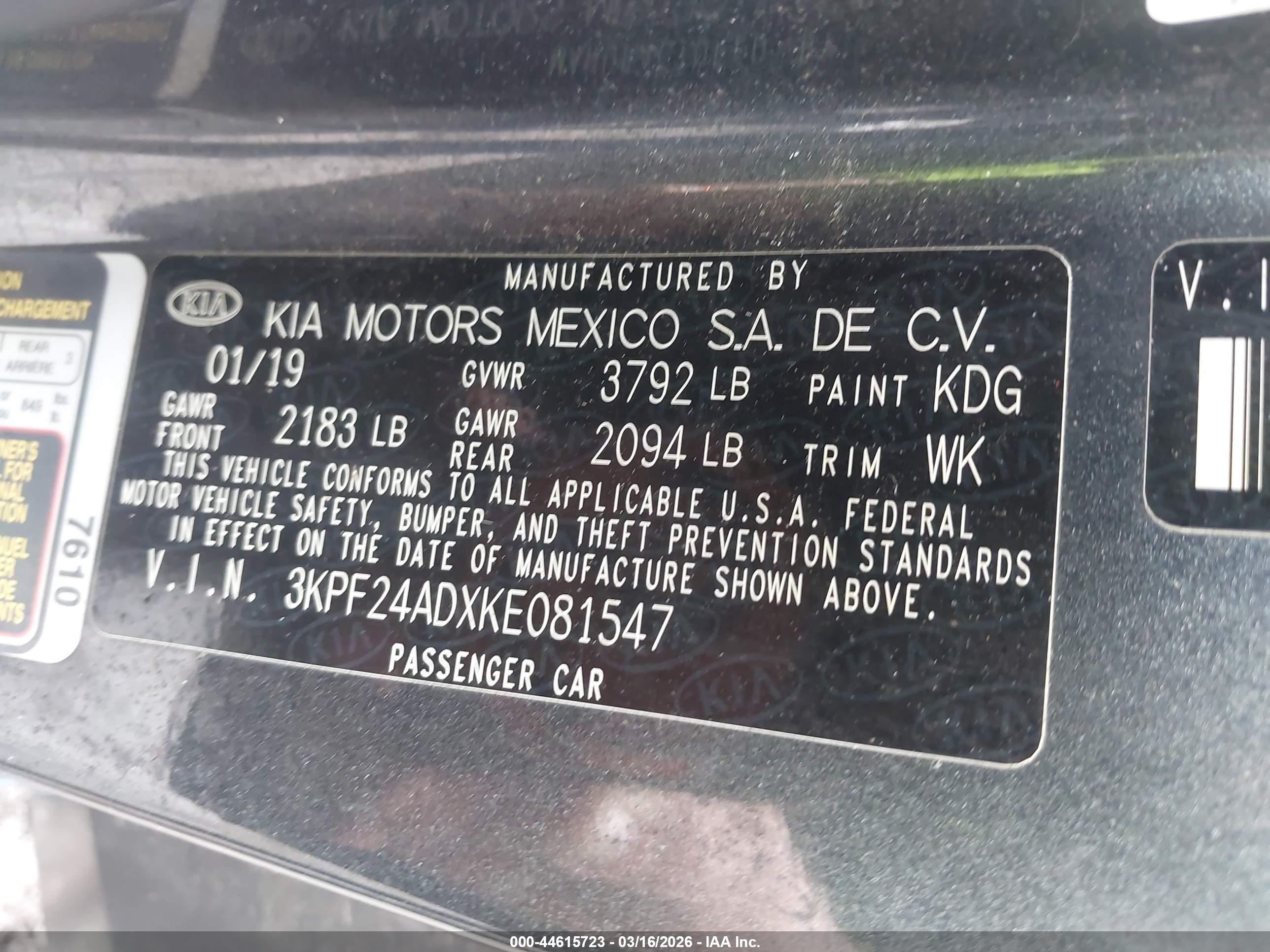 KIA FORTE image 9