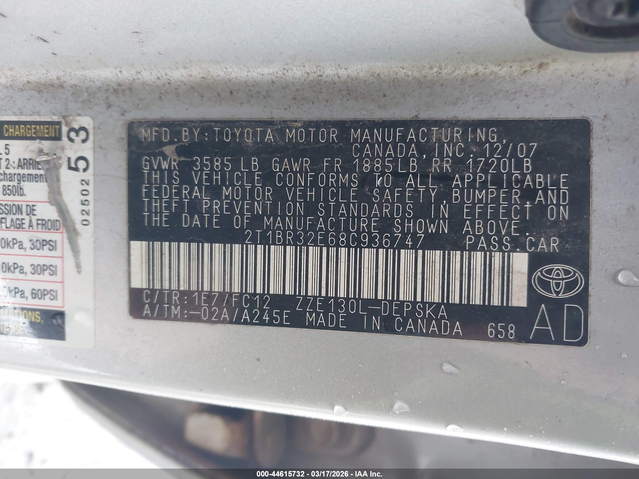 TOYOTA COROLLA image 9
