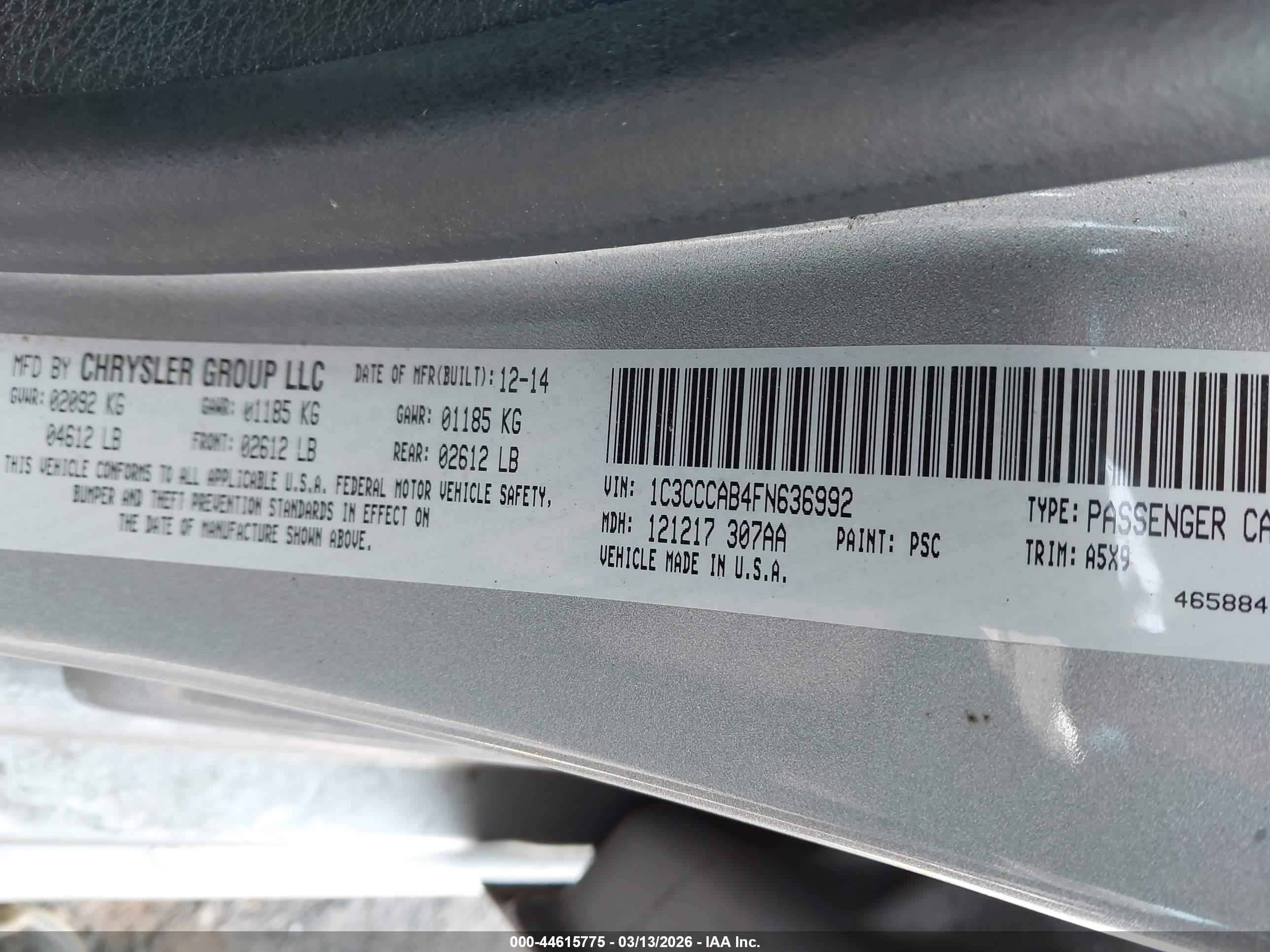 CHRYSLER 200 image 9