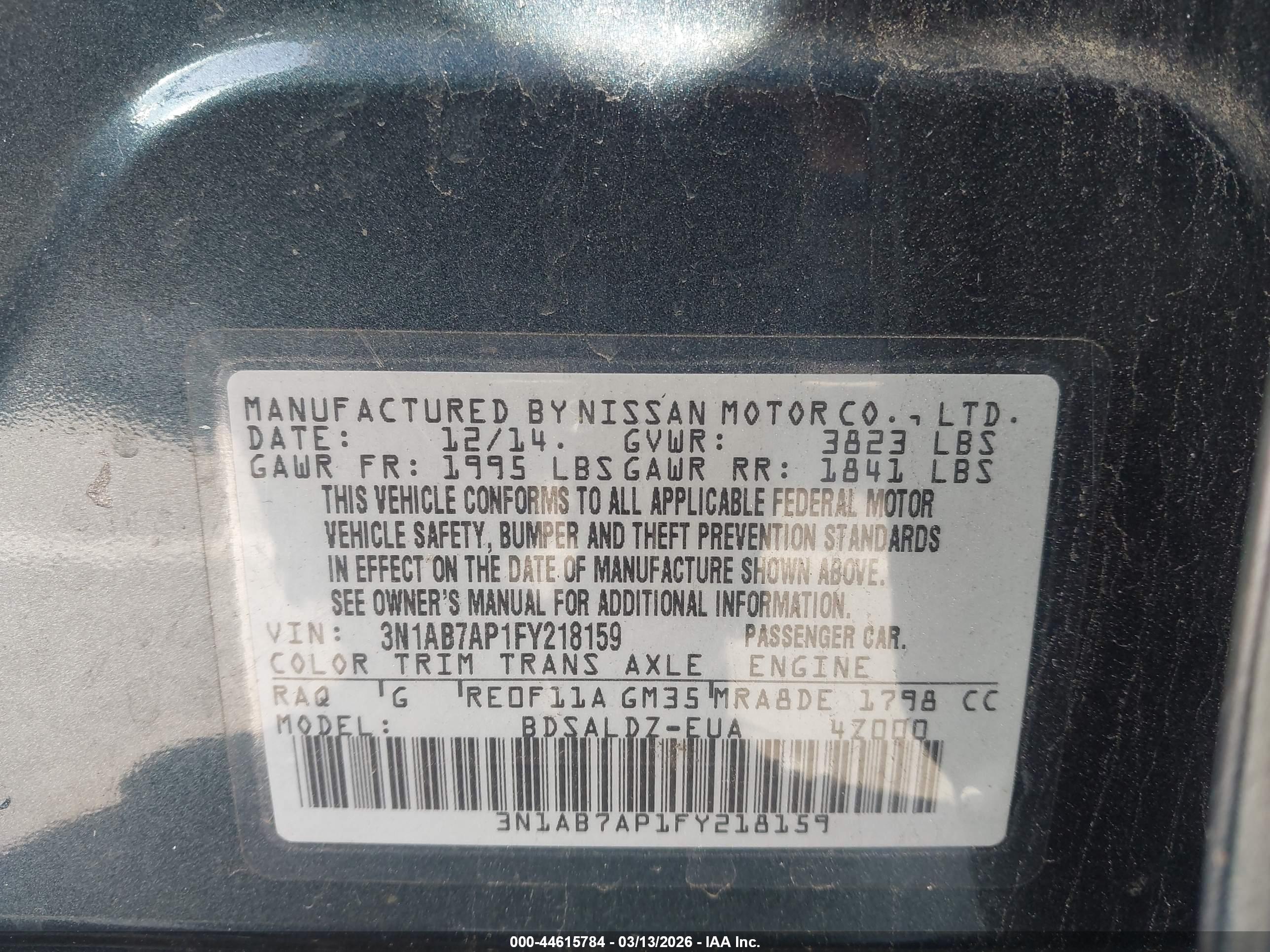NISSAN SENTRA image 9