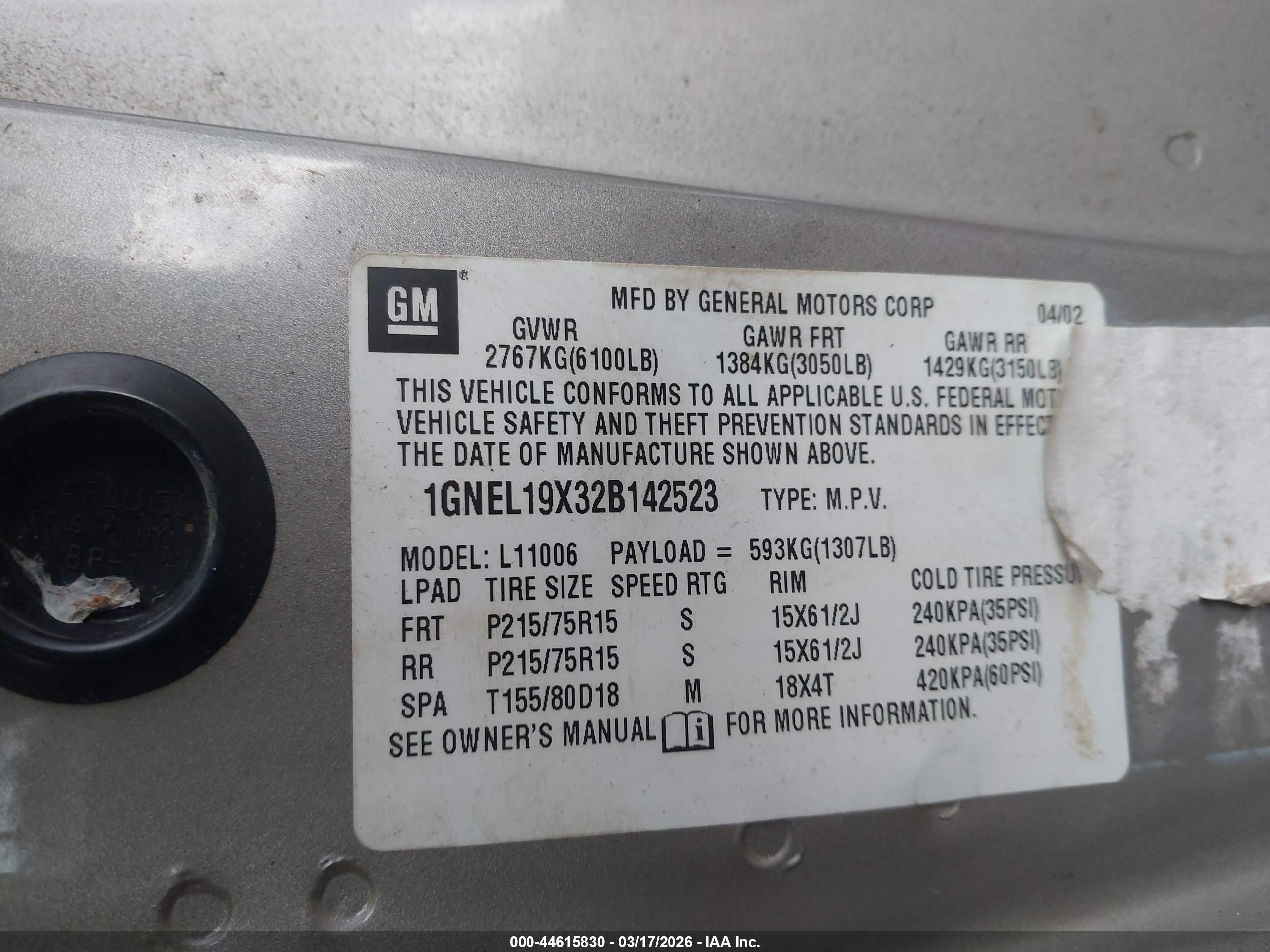 CHEVROLET ASTRO image 9