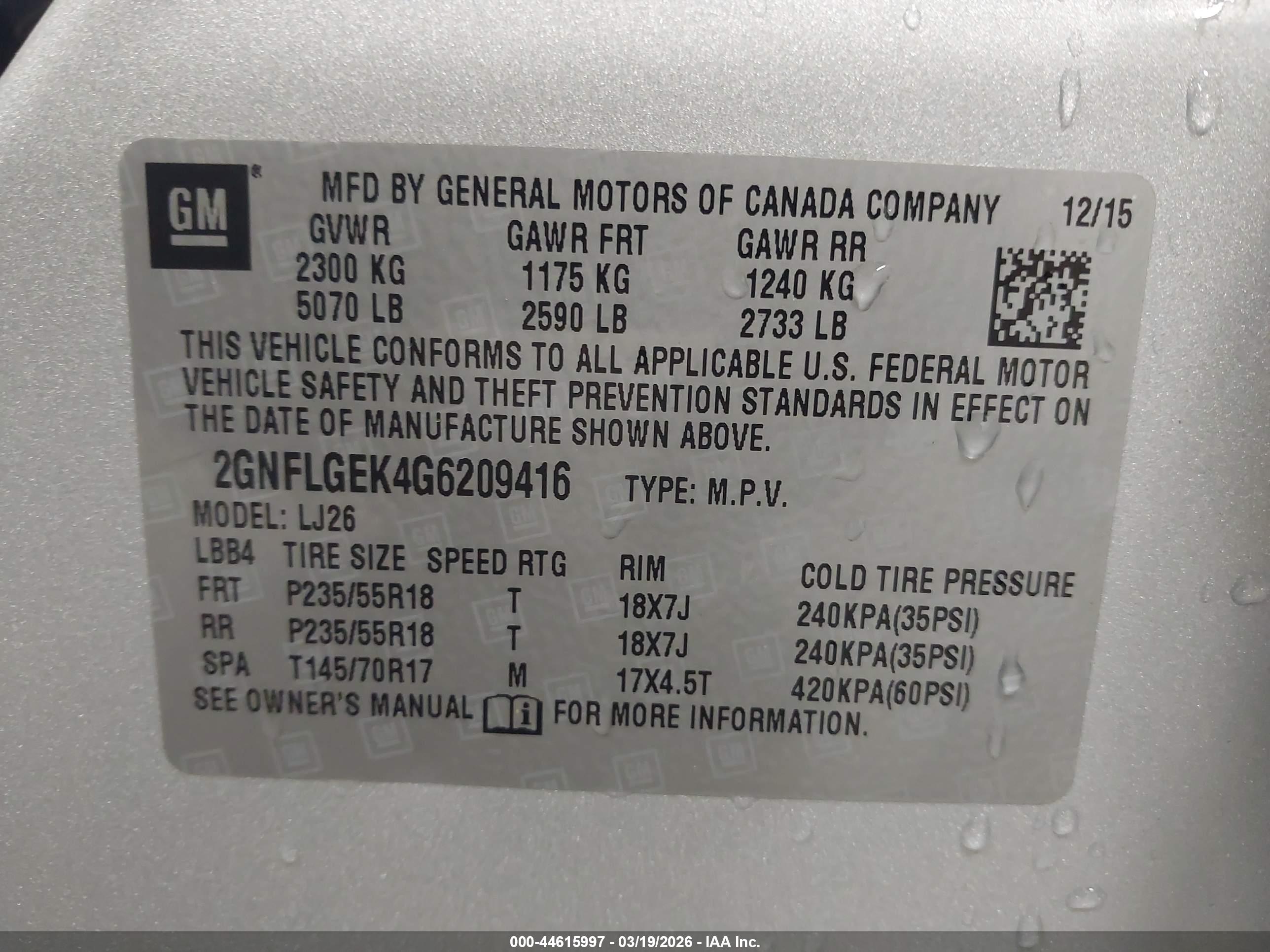 CHEVROLET EQUINOX image 9