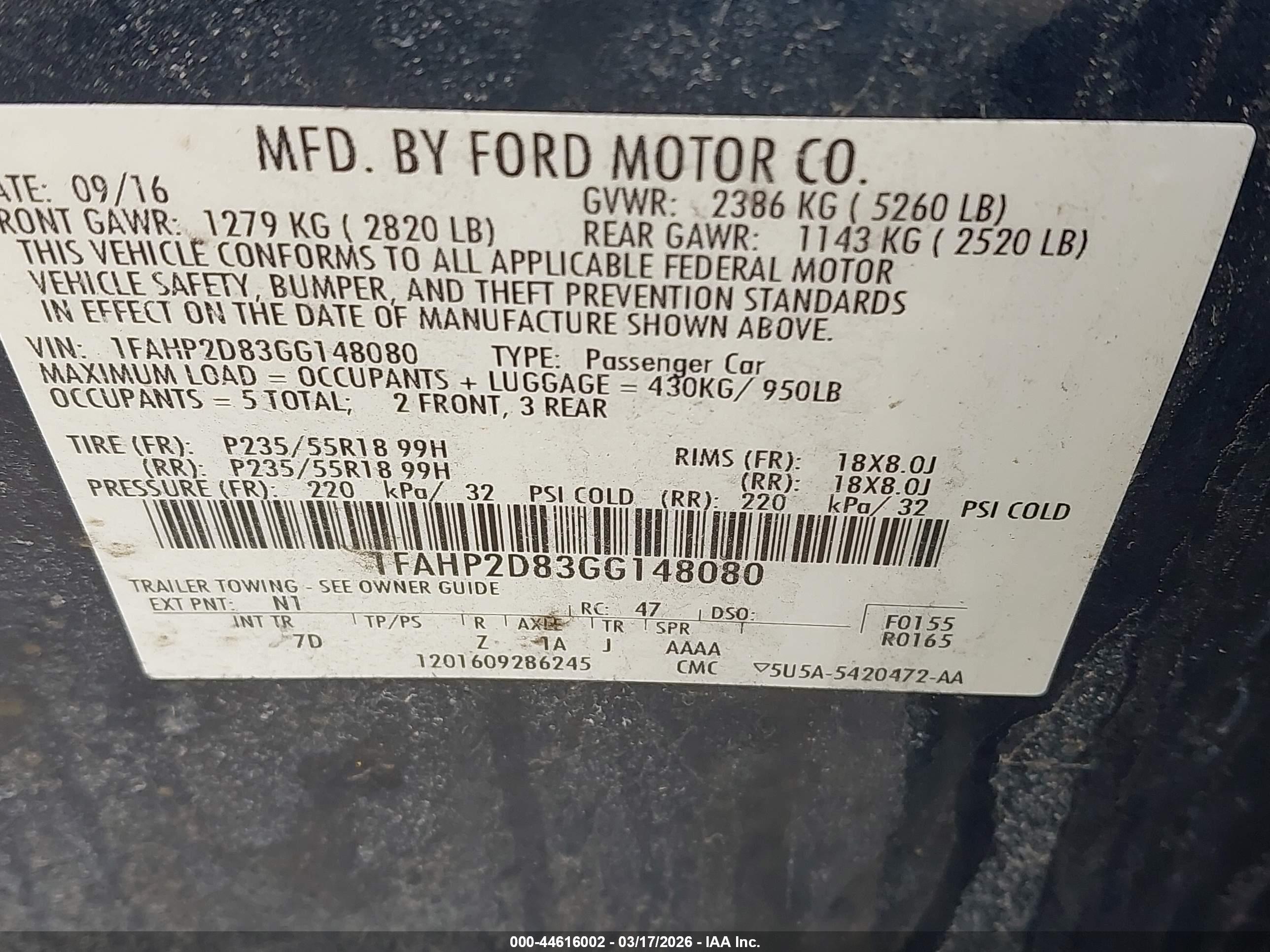 FORD TAURUS image 9