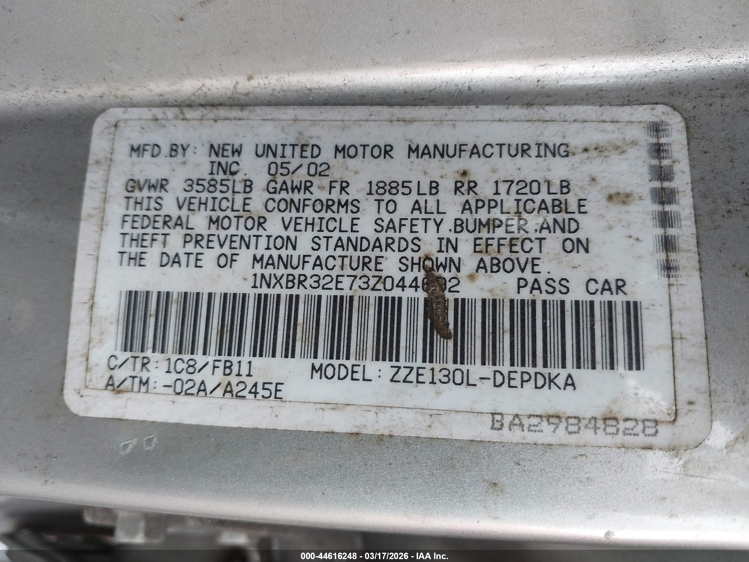 TOYOTA COROLLA image 9