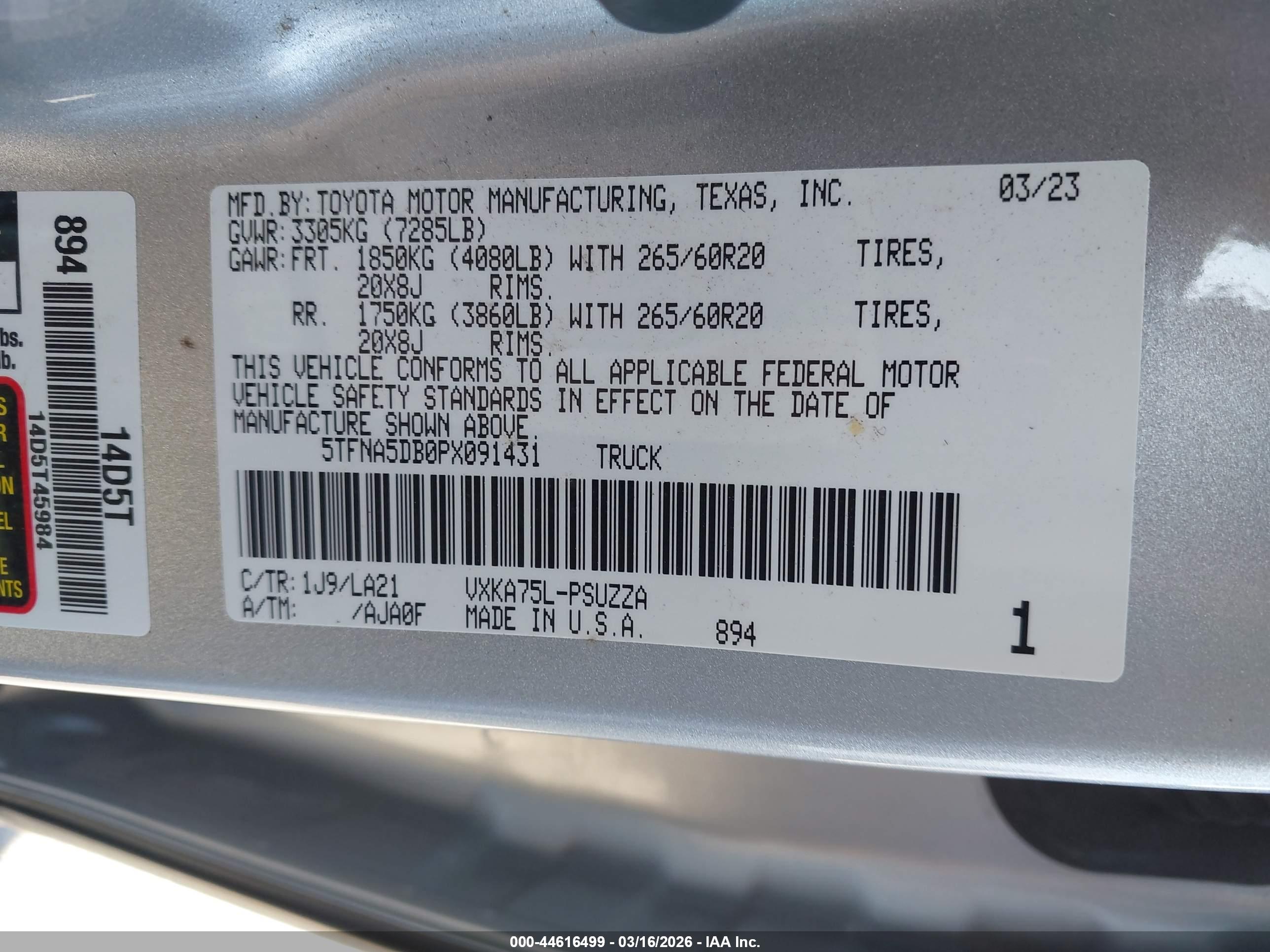 TOYOTA TUNDRA image 9