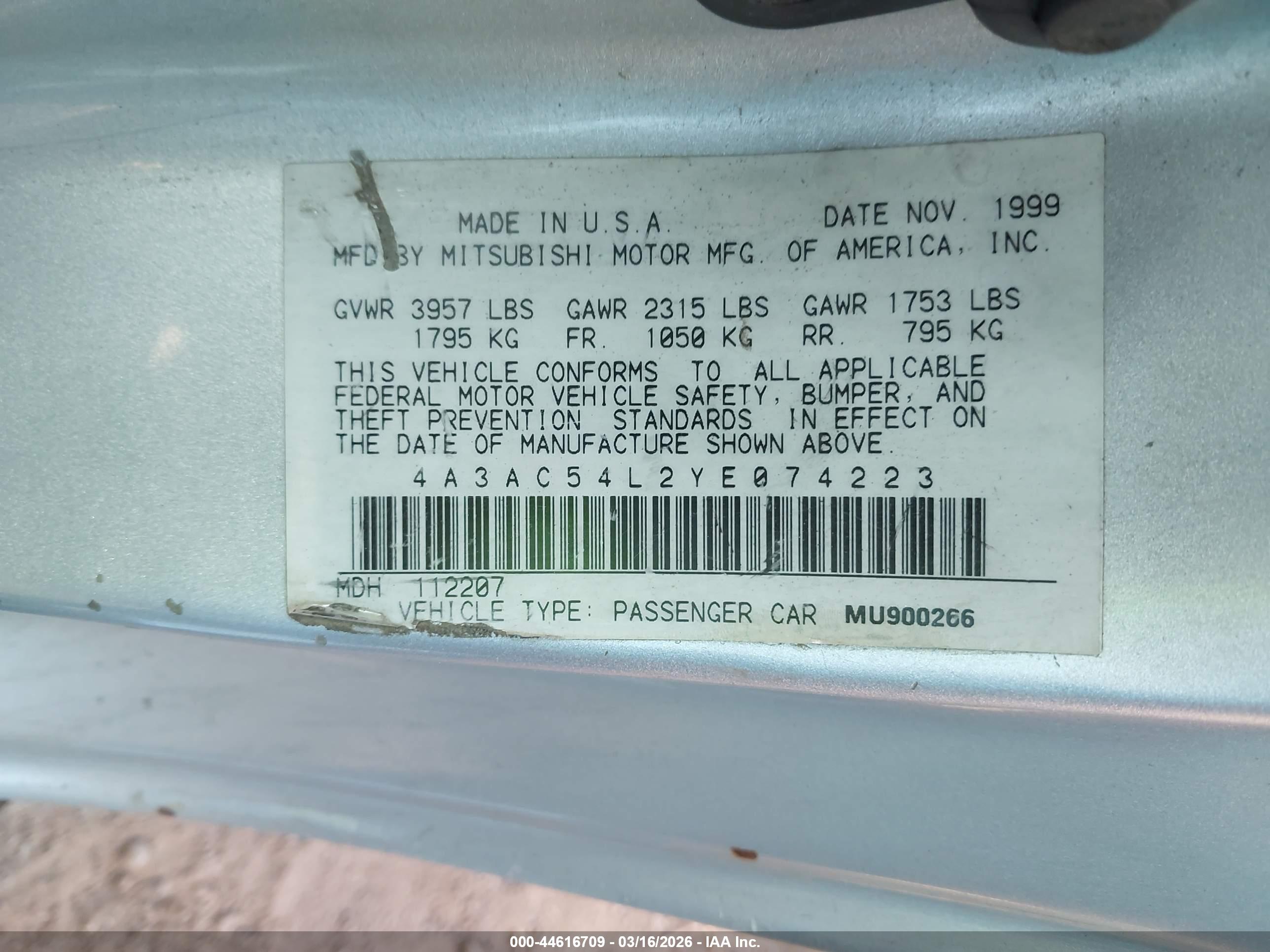 MITSUBISHI ECLIPSE image 9