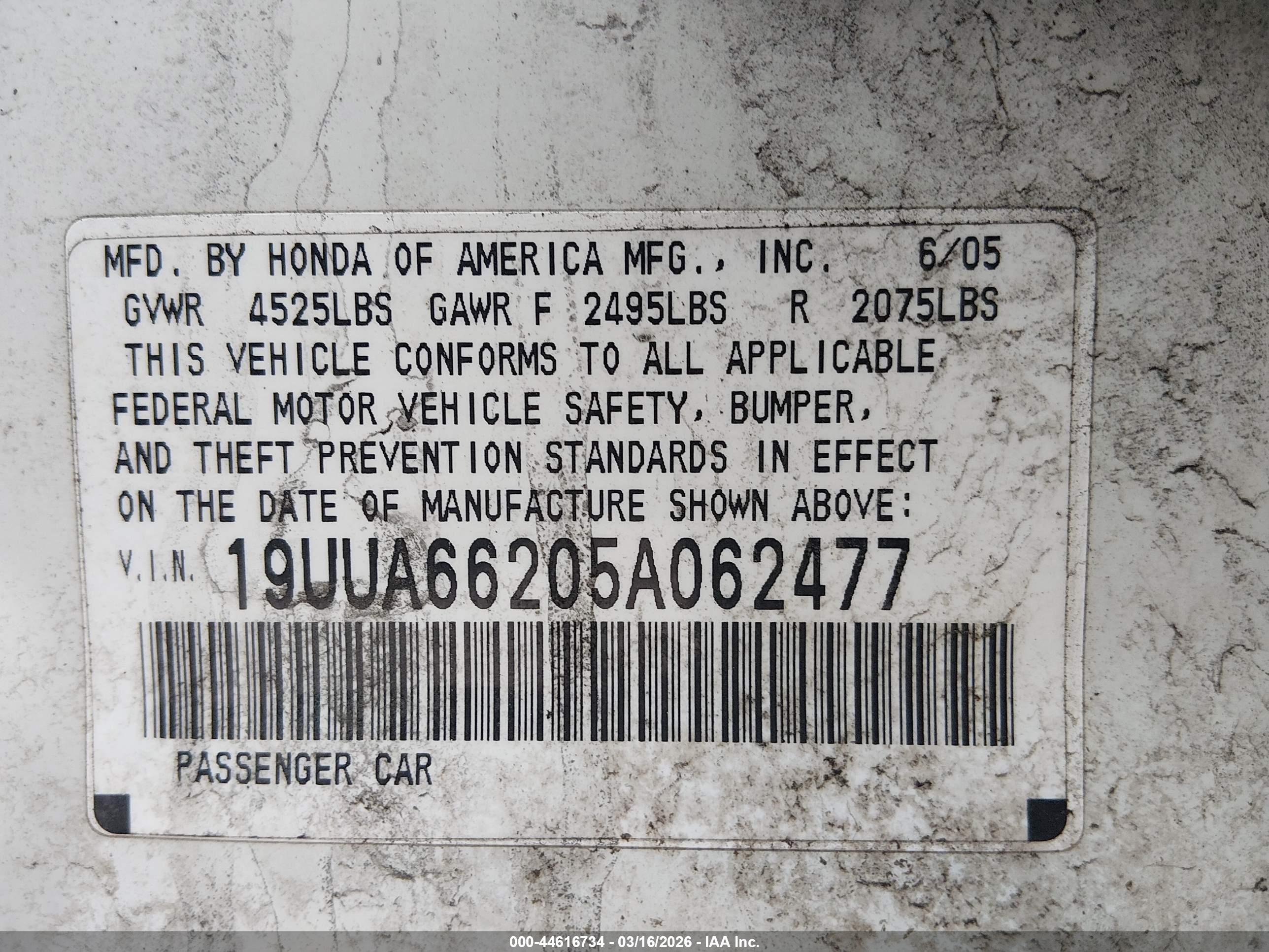 ACURA TL image 9