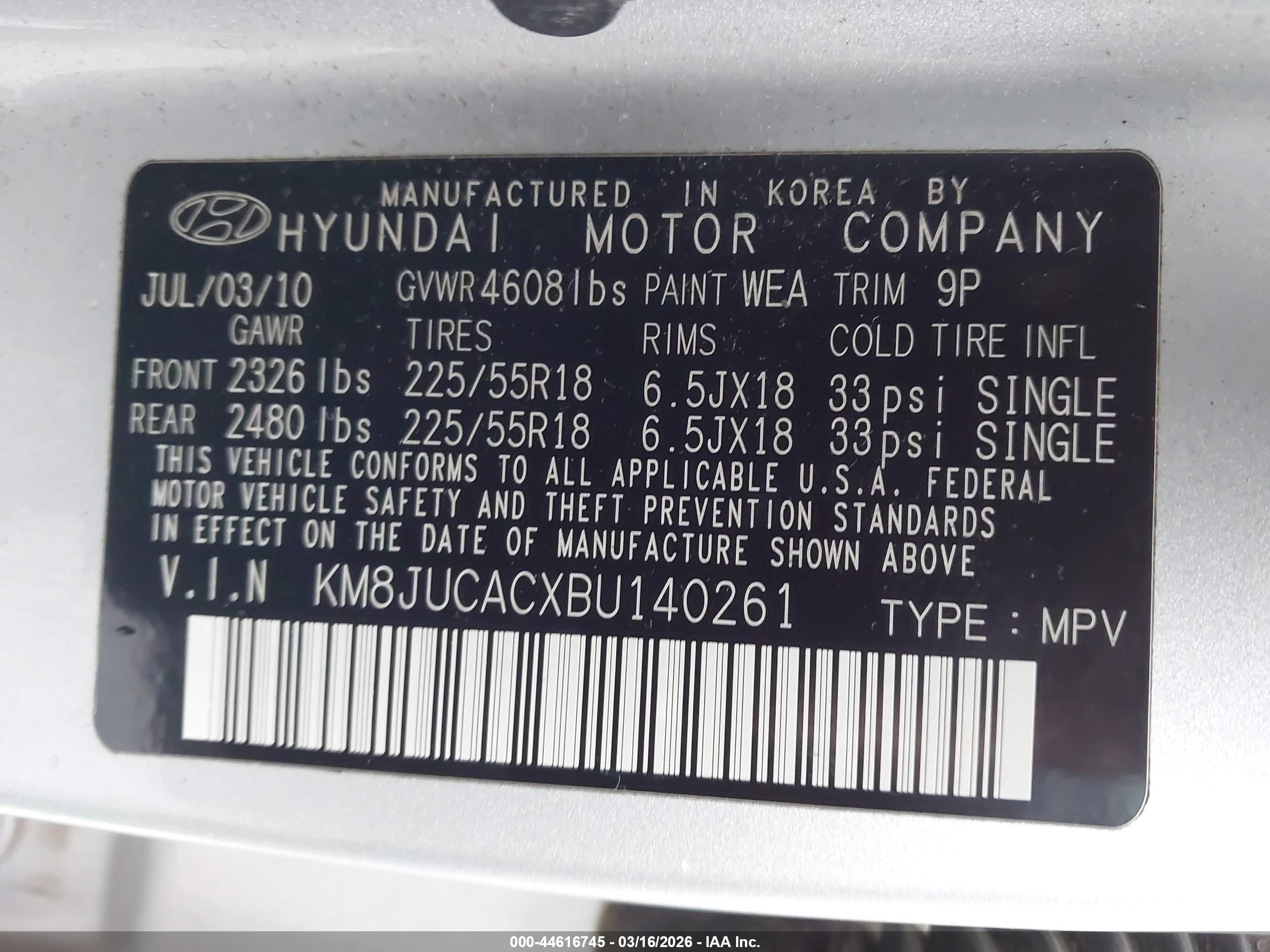 HYUNDAI TUCSON image 9