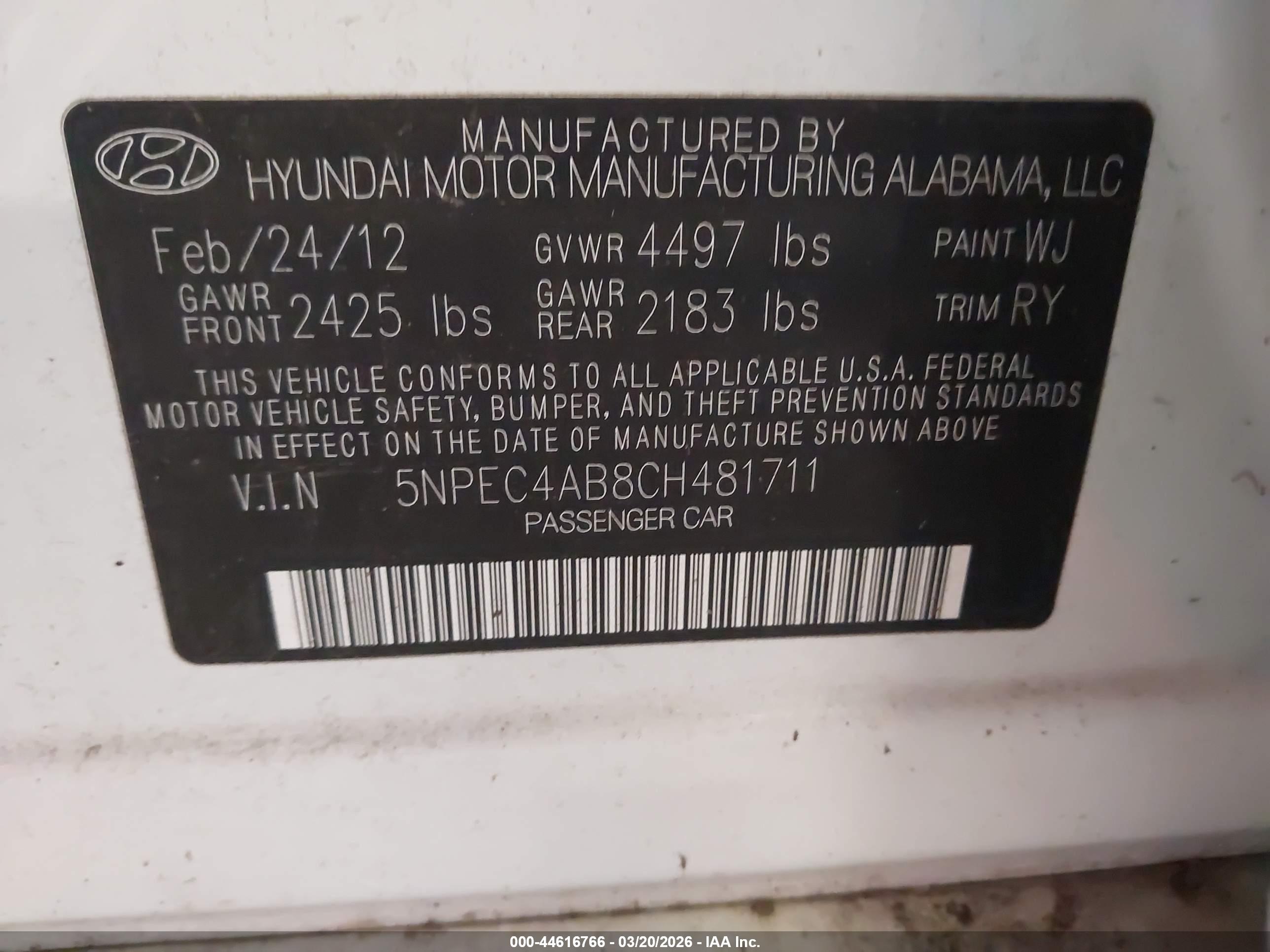 HYUNDAI SONATA image 9