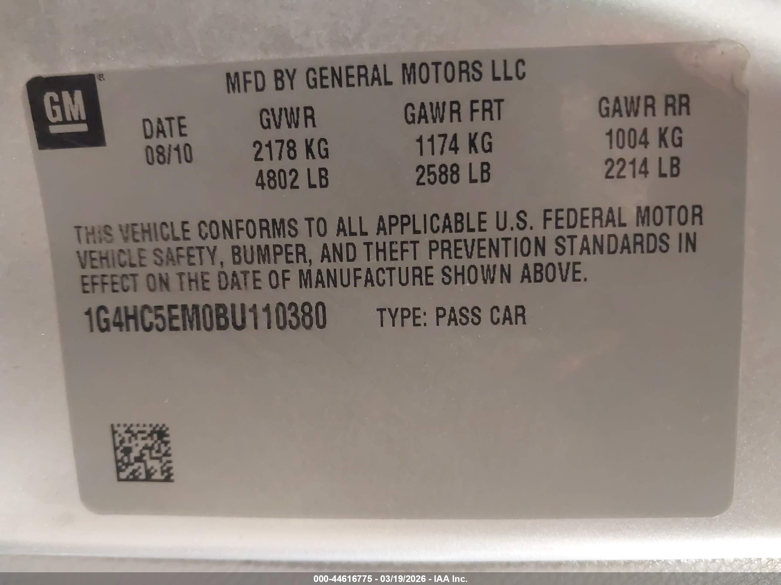 BUICK LUCERNE image 9