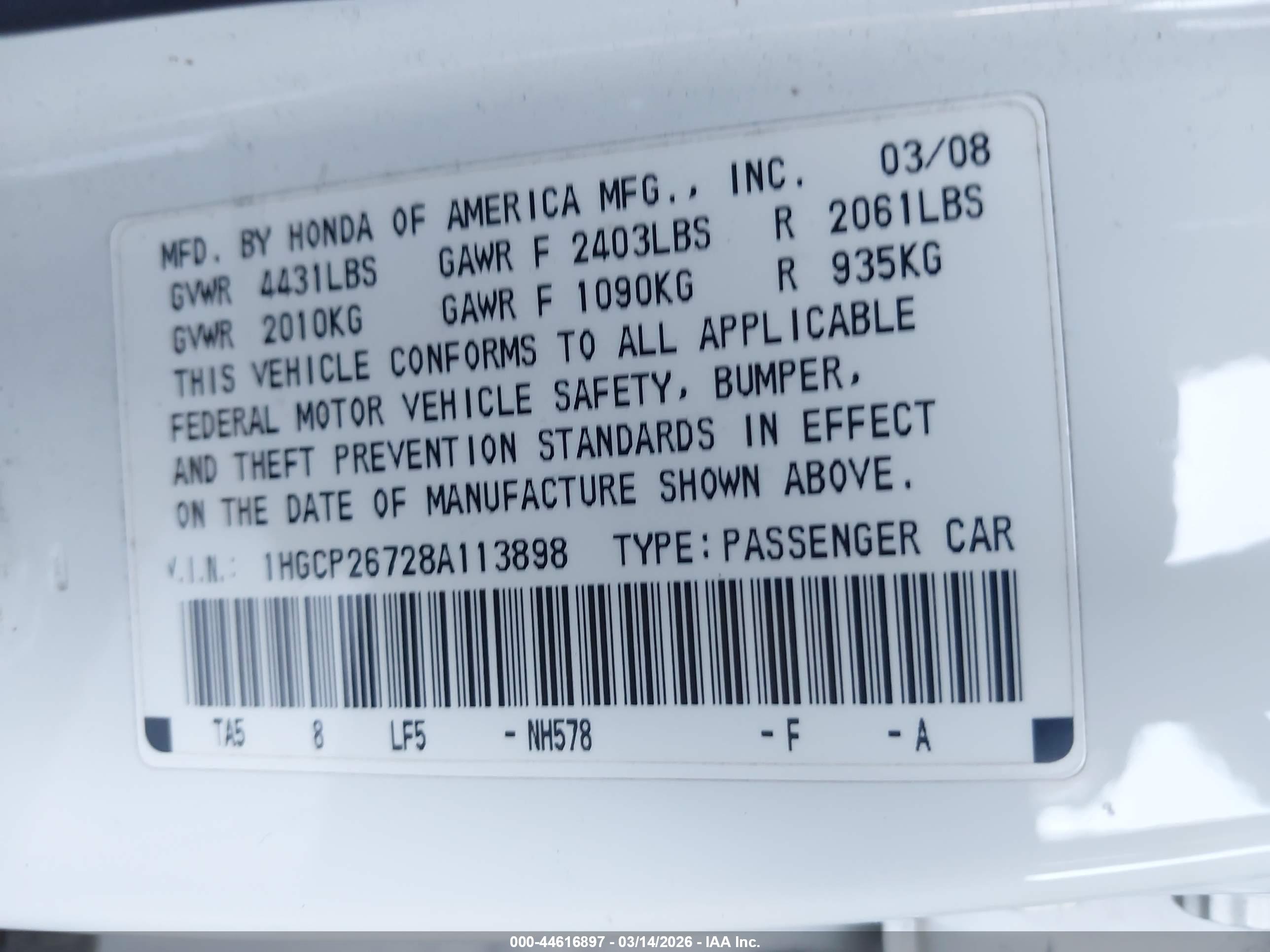 HONDA ACCORD image 9