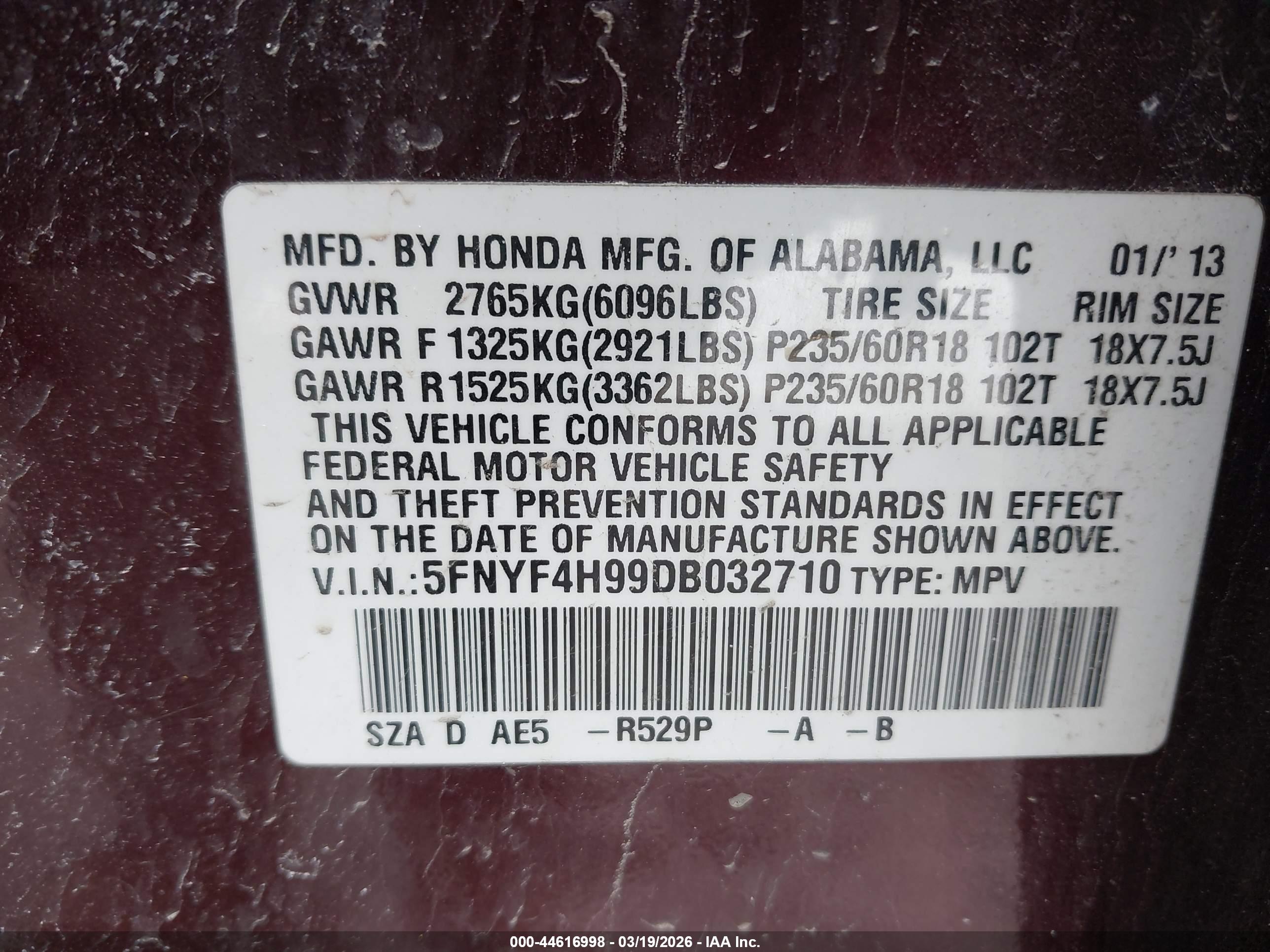 HONDA PILOT image 9