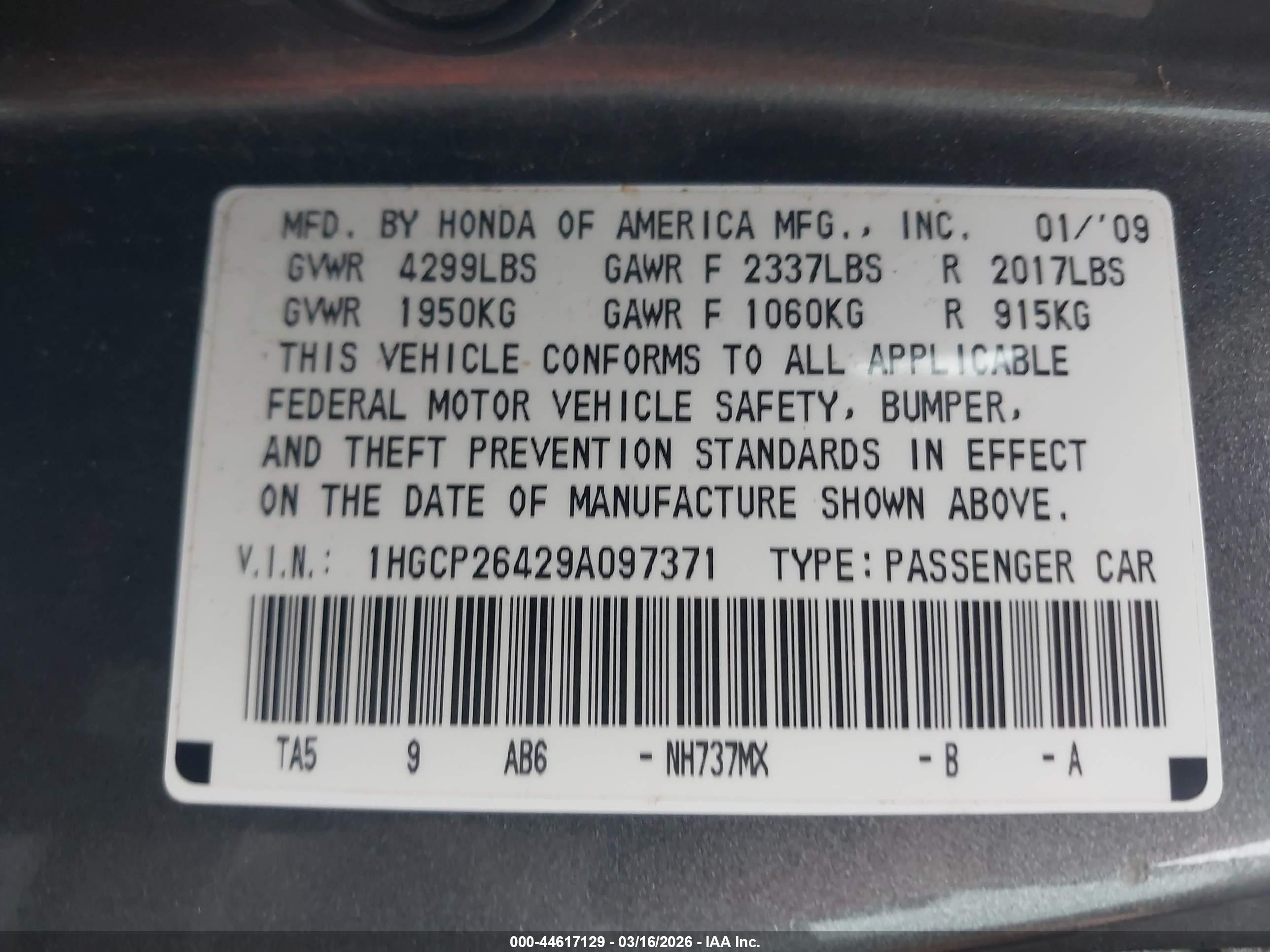 HONDA ACCORD image 9