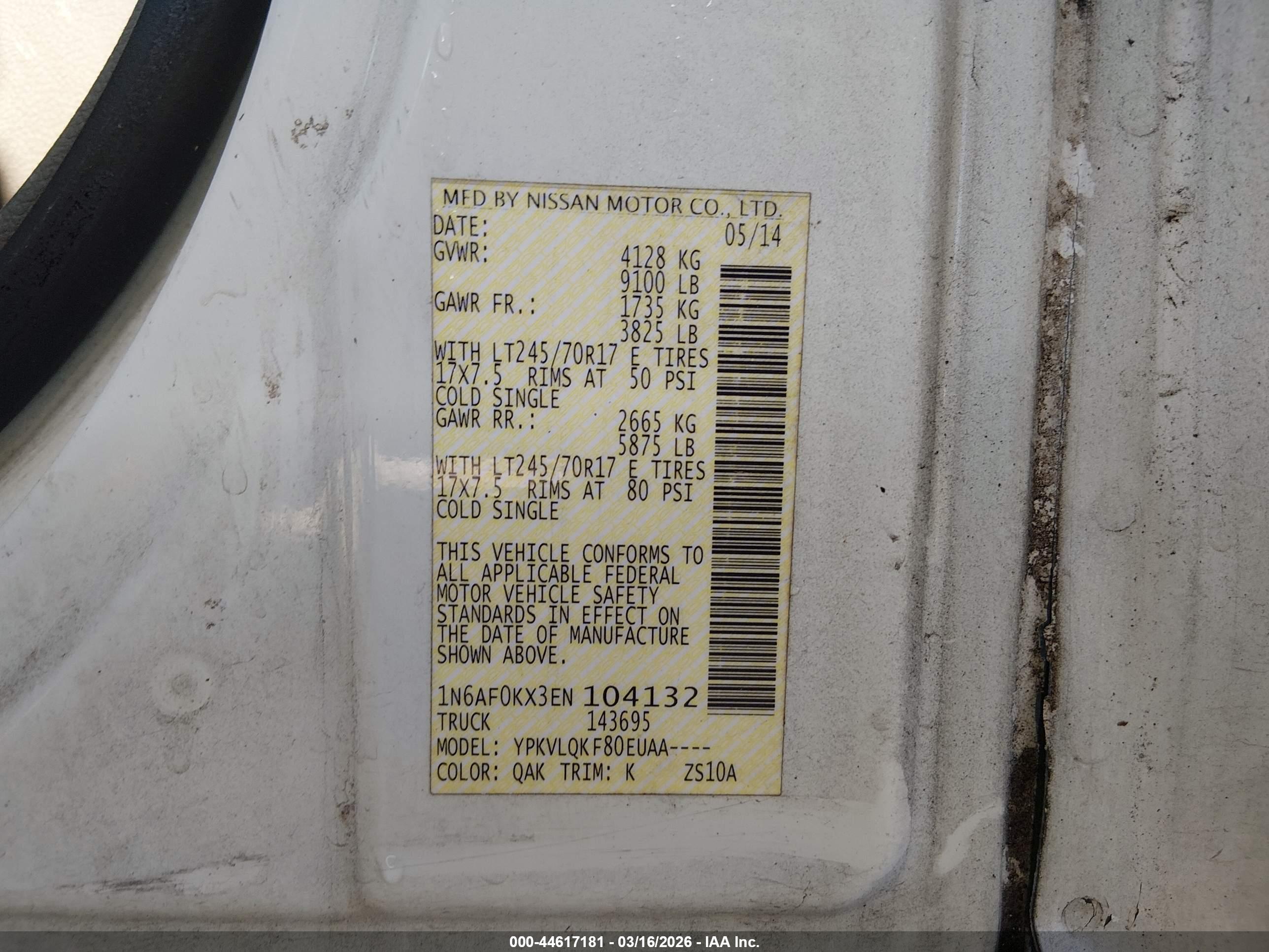 NISSAN NV image 9